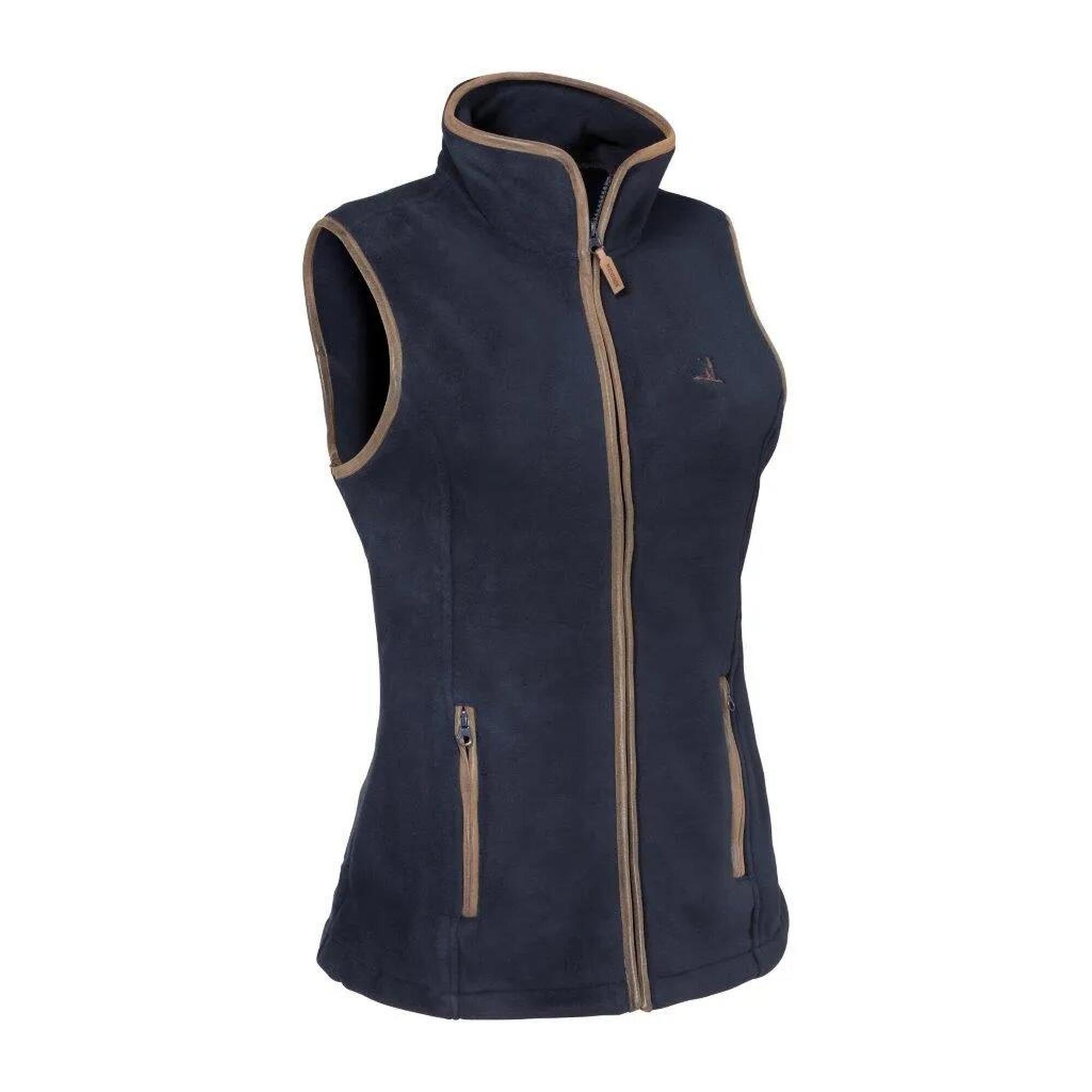 Percussion - Gilet Percussion Polaire Scotland Marine Pour Femme -l - Gilet Sans Manche - Bleu - Decathlon