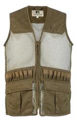 Gilet de Chasse Percussion Savane Filet Kaki - L