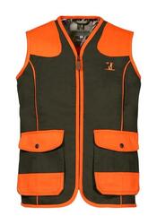 Gilet enfant haute visibilité polyester coton orange 6 à 16 ans
