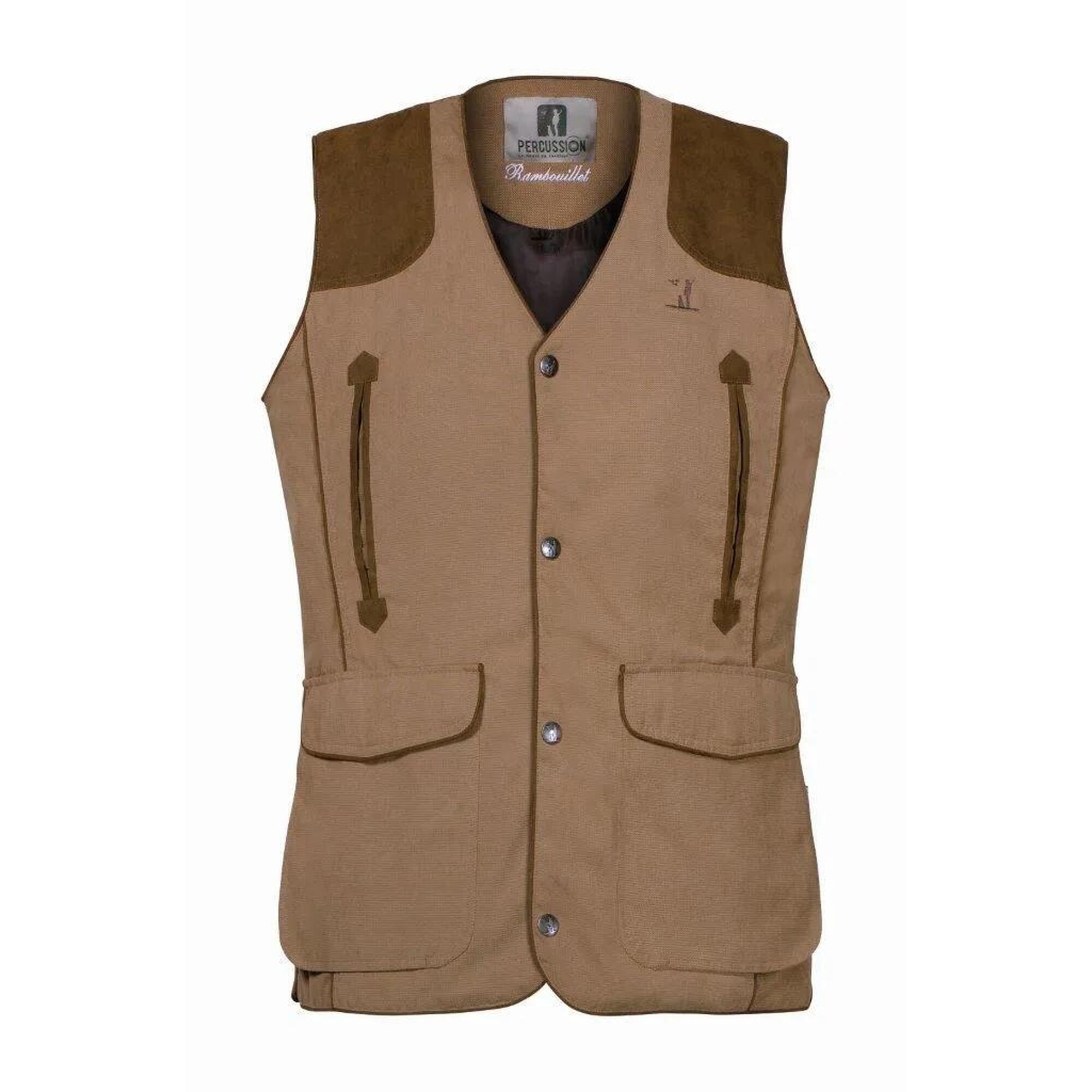 Percussion - Gilet Percussion Rambouillet Original-l - Gilet Sans Manche - Marron - Decathlon