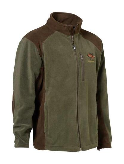 Blouson Polaire De Chasse Percussion Cor Kaki Sanglier -S