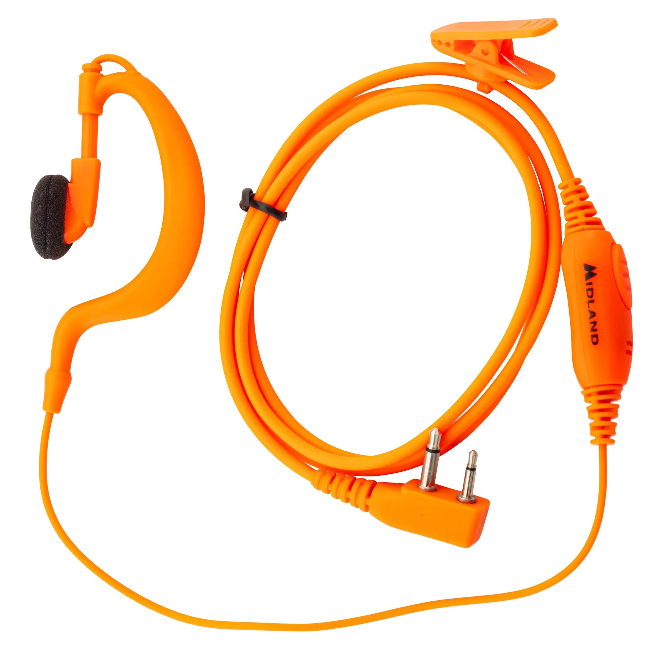 Micro Oreillette Midland Pour Talkie-Walkie G7 Et G9-orange 2/4