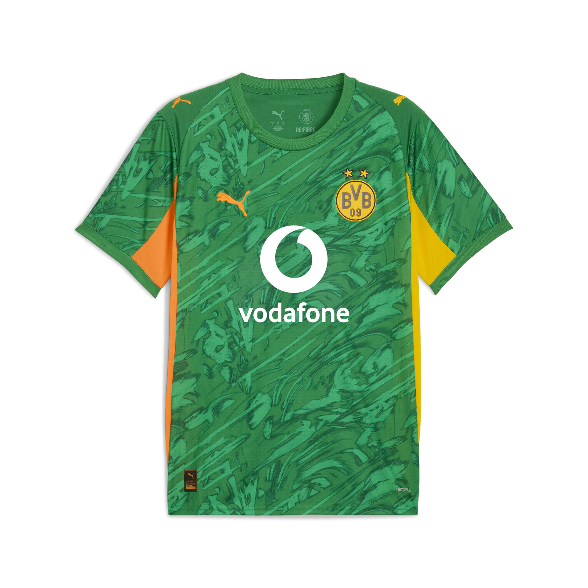 Puma - Maillot De Gardien De But À Manches Courtes 25/26 Borussia Dortmund Homme Puma - T-shirt Manches Courtes - Jaune|orange|vert - Decathlon