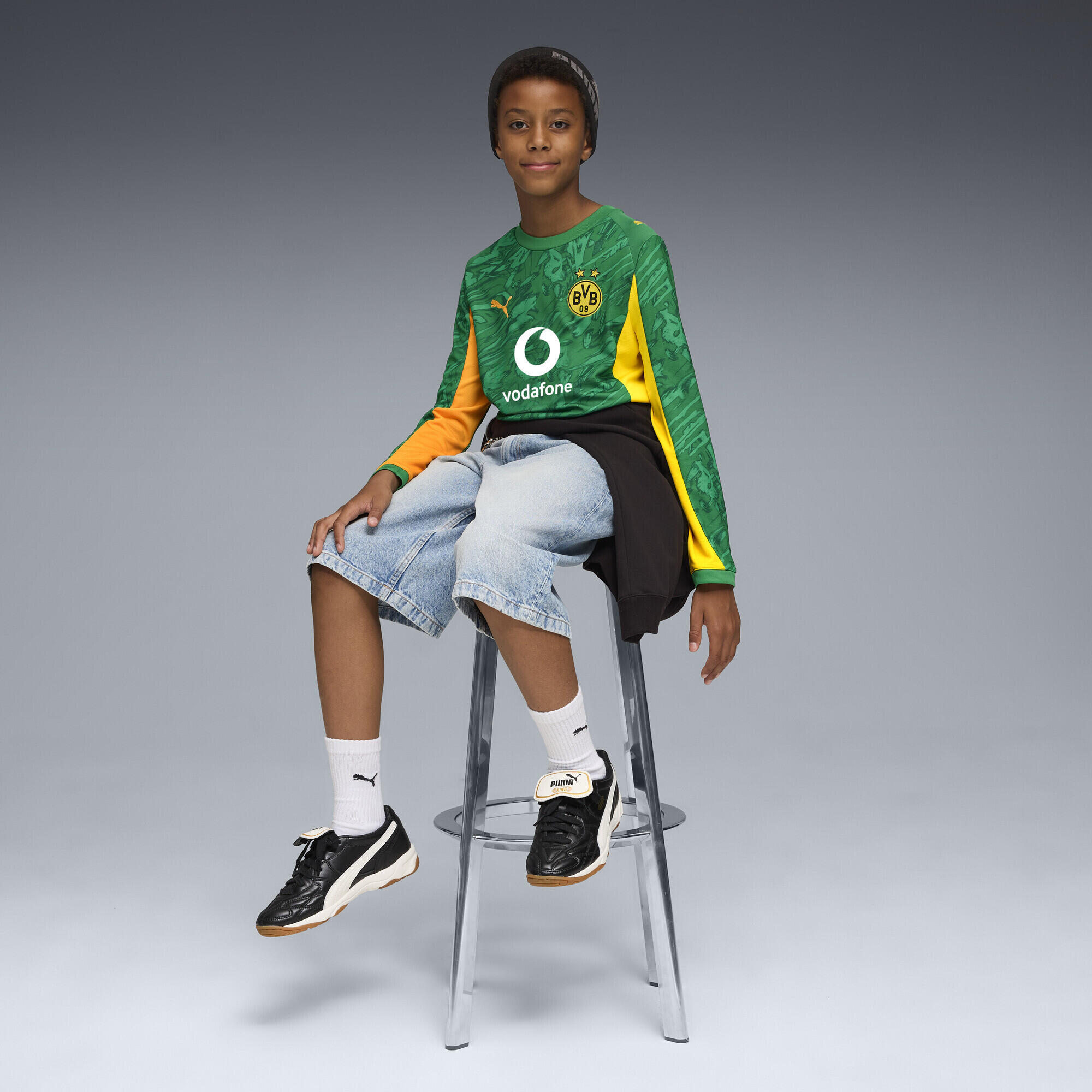 Maillot de gardien de but à manches longues 25/26 Borussia Dortmund Enfant et 4/6