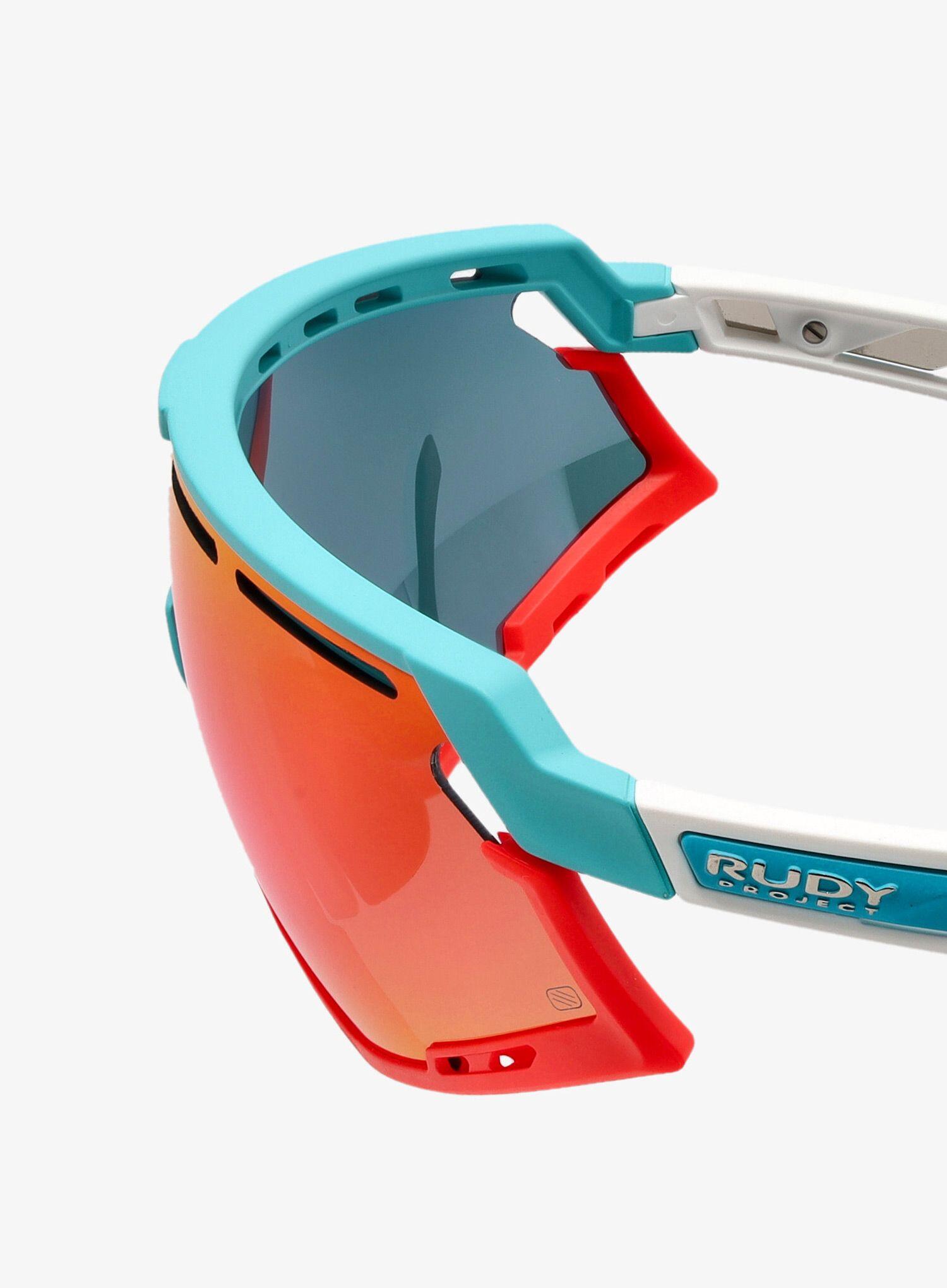 Okulary Rudy Project DEFENDER EMERALD WHITE MATTE - Multilaser Red 6/7