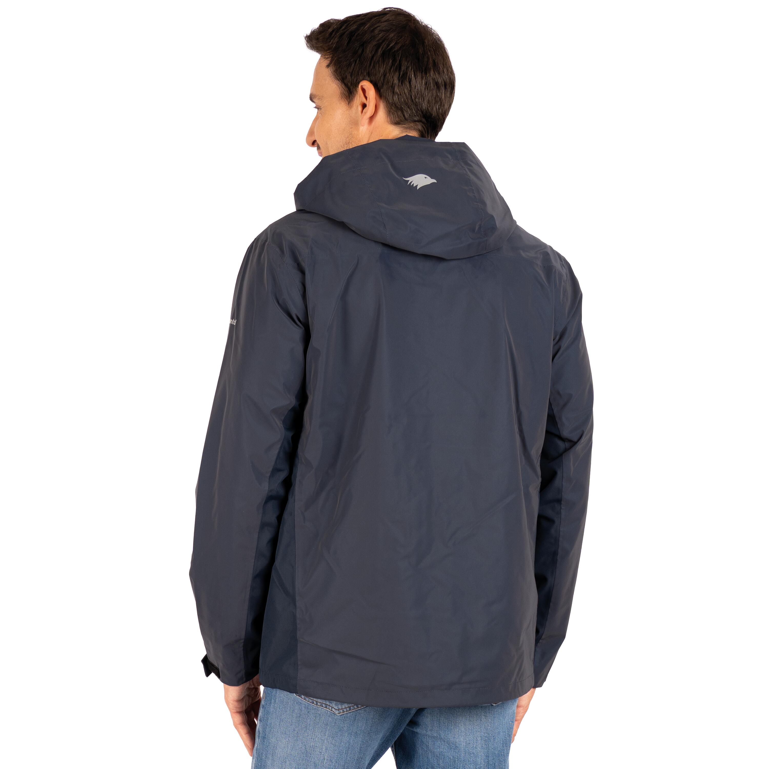 Veste 3-en-1 homme imperméable et réfléchissante avec polaire amovible 3/7