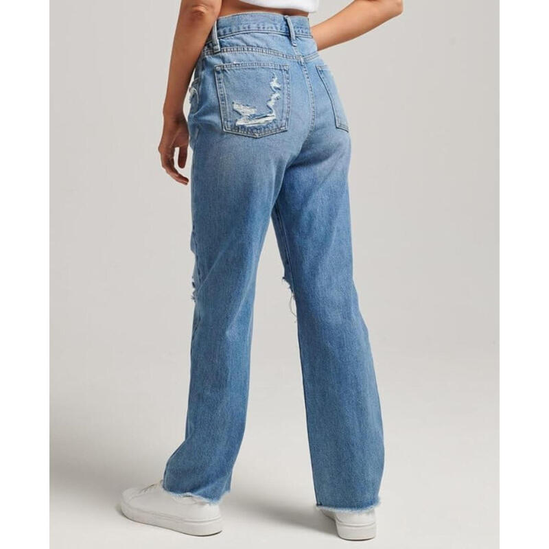 Pantaloni pentru drumeții Superdry High Rise Straight Hiking pentru femei