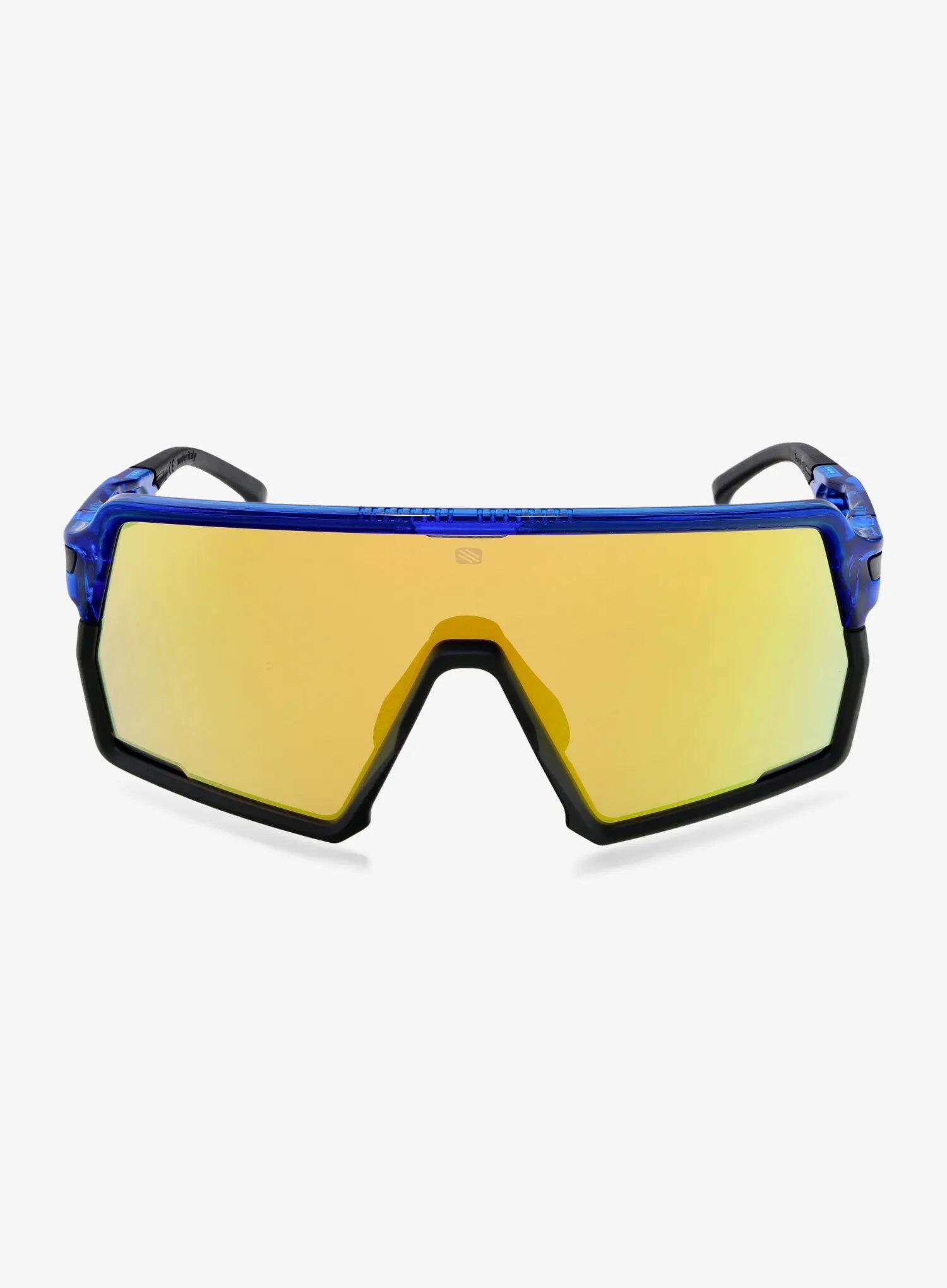 Okulary rowerowe Rudy Project Kelion - crystal blue/multilaser yellow 2/7