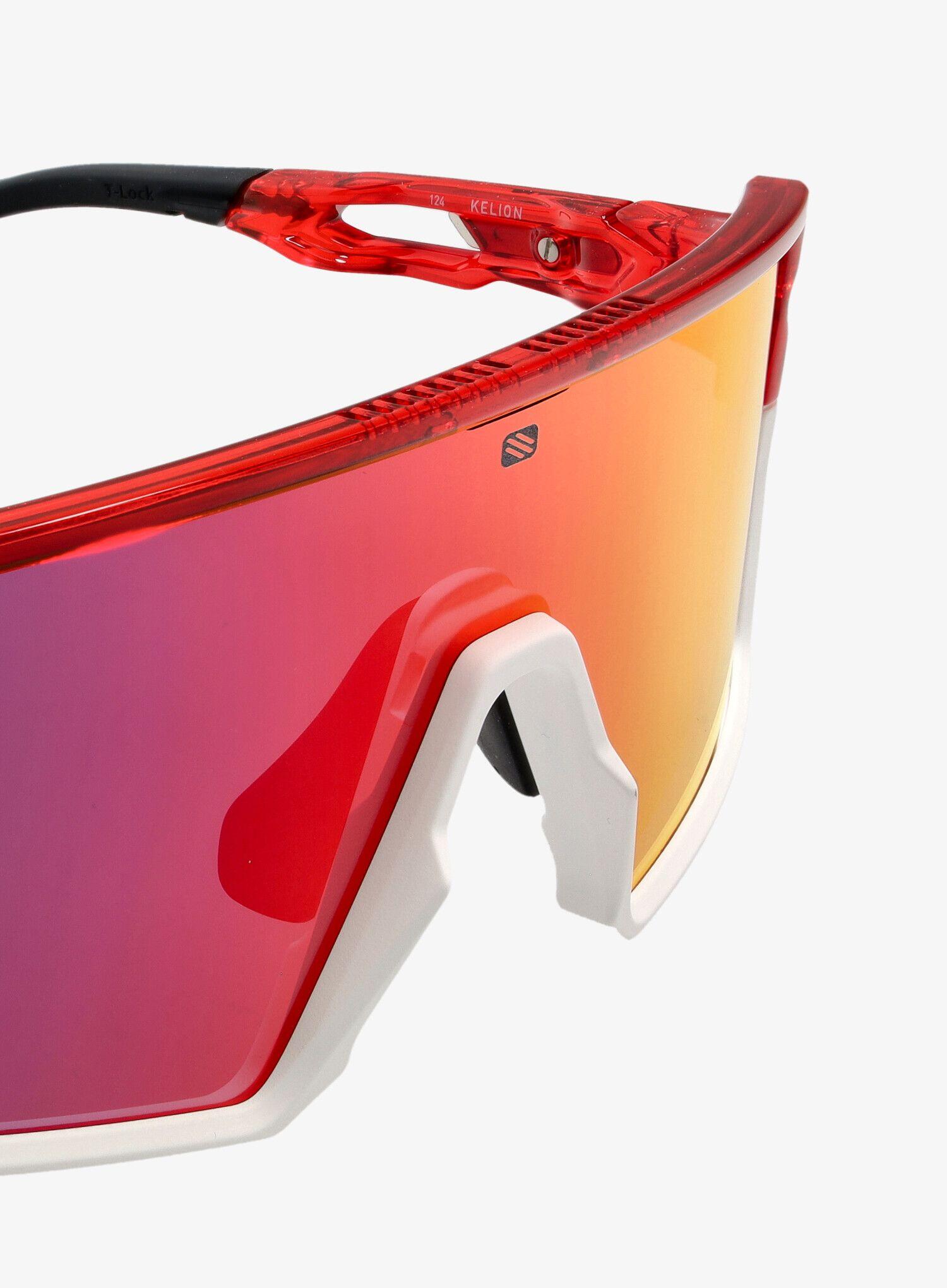 Okulary rowerowe Rudy Project Kelion - multilaser red/crystal red 6/7