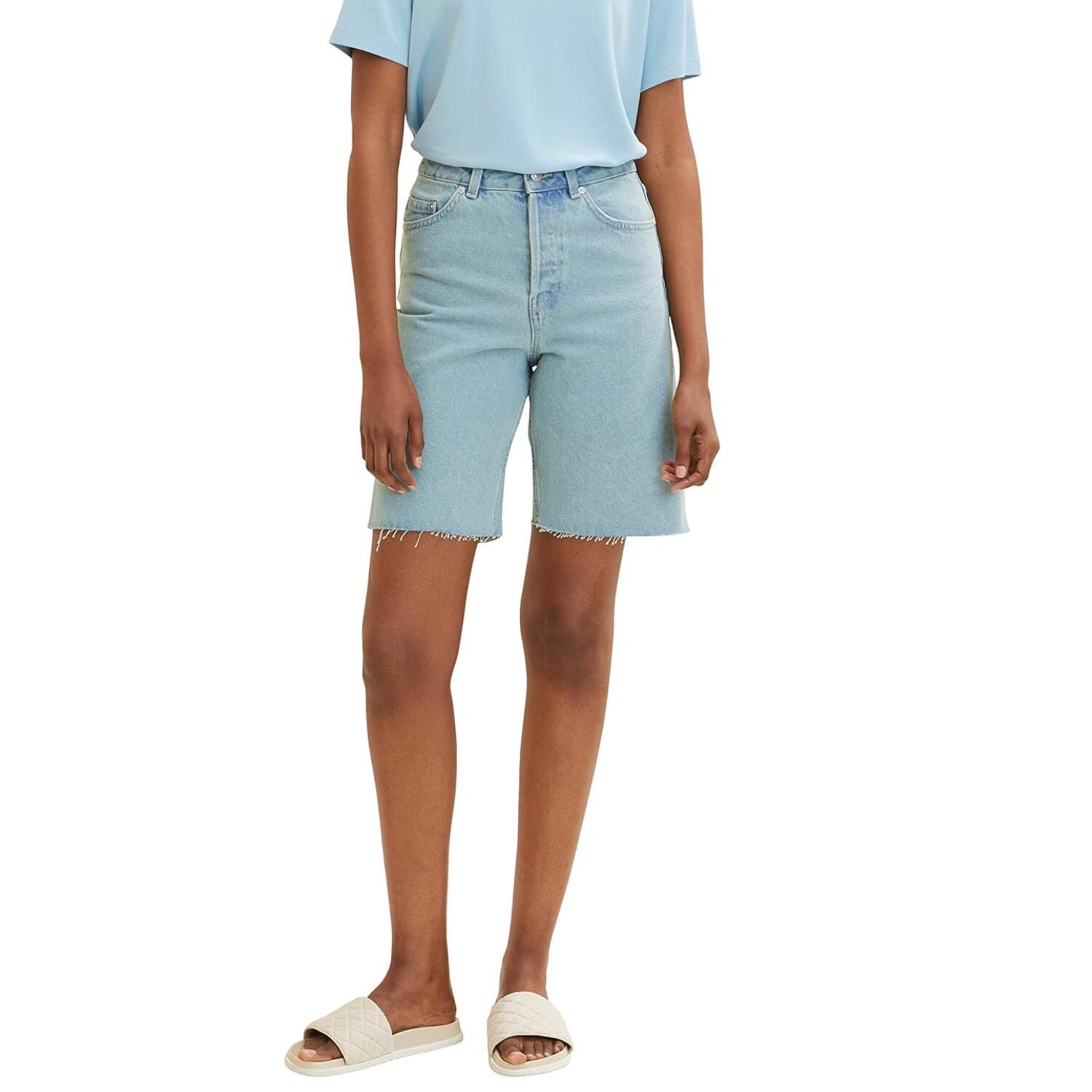 Tom Tailor - Short De Randonnée Tom Tailor 90s Pour Femme - Short - Bleu - Decathlon