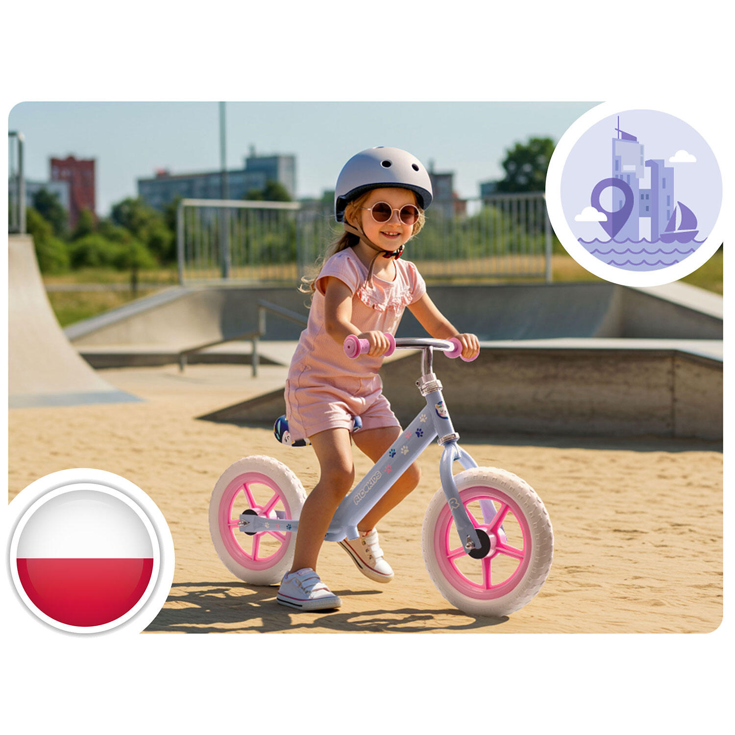 Rowerek biegowy dla dzieci jeździk Ricokids 3/7
