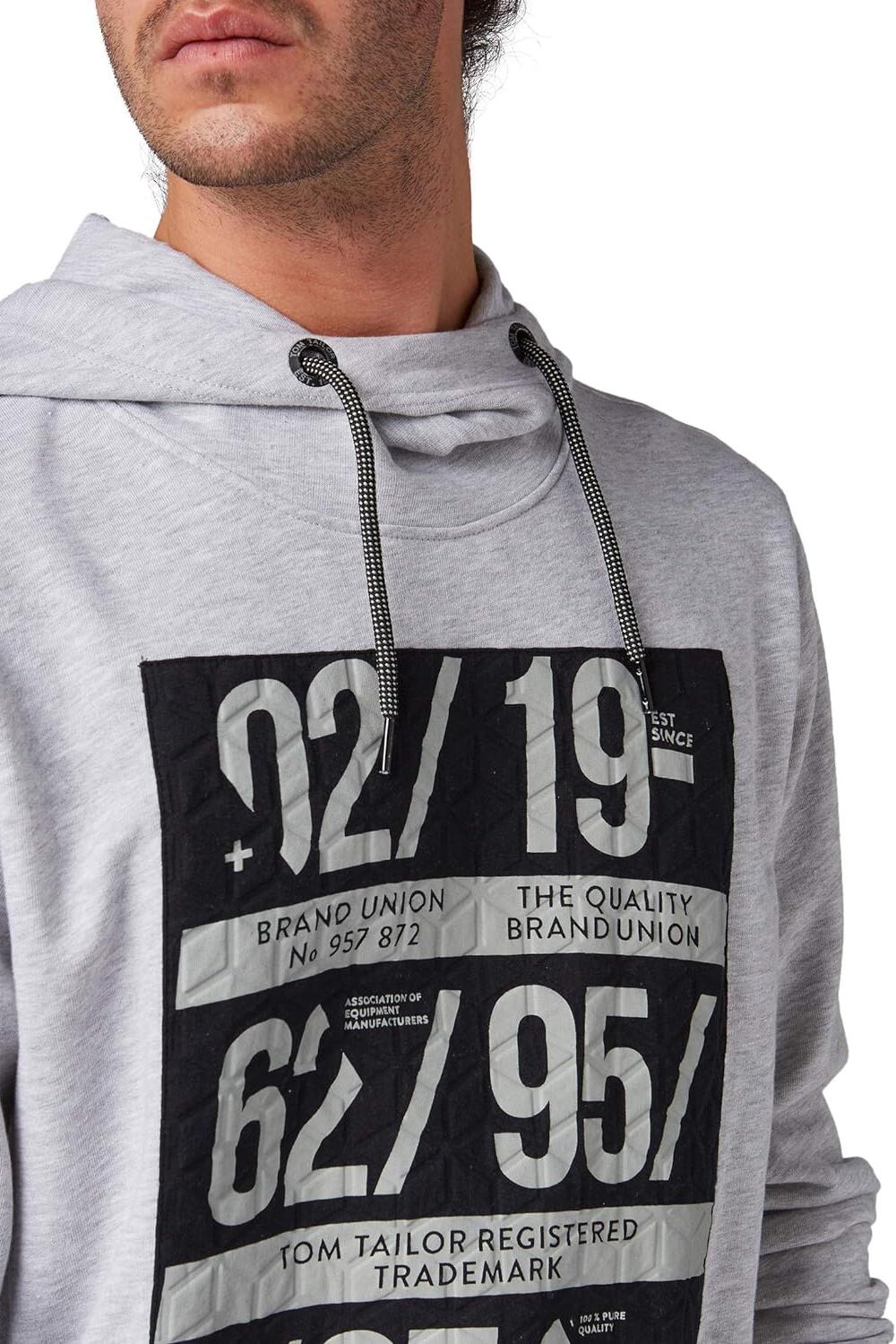 Hommes Tom Tailor Hoodie Artwork Travel Sweatshirt 2/3