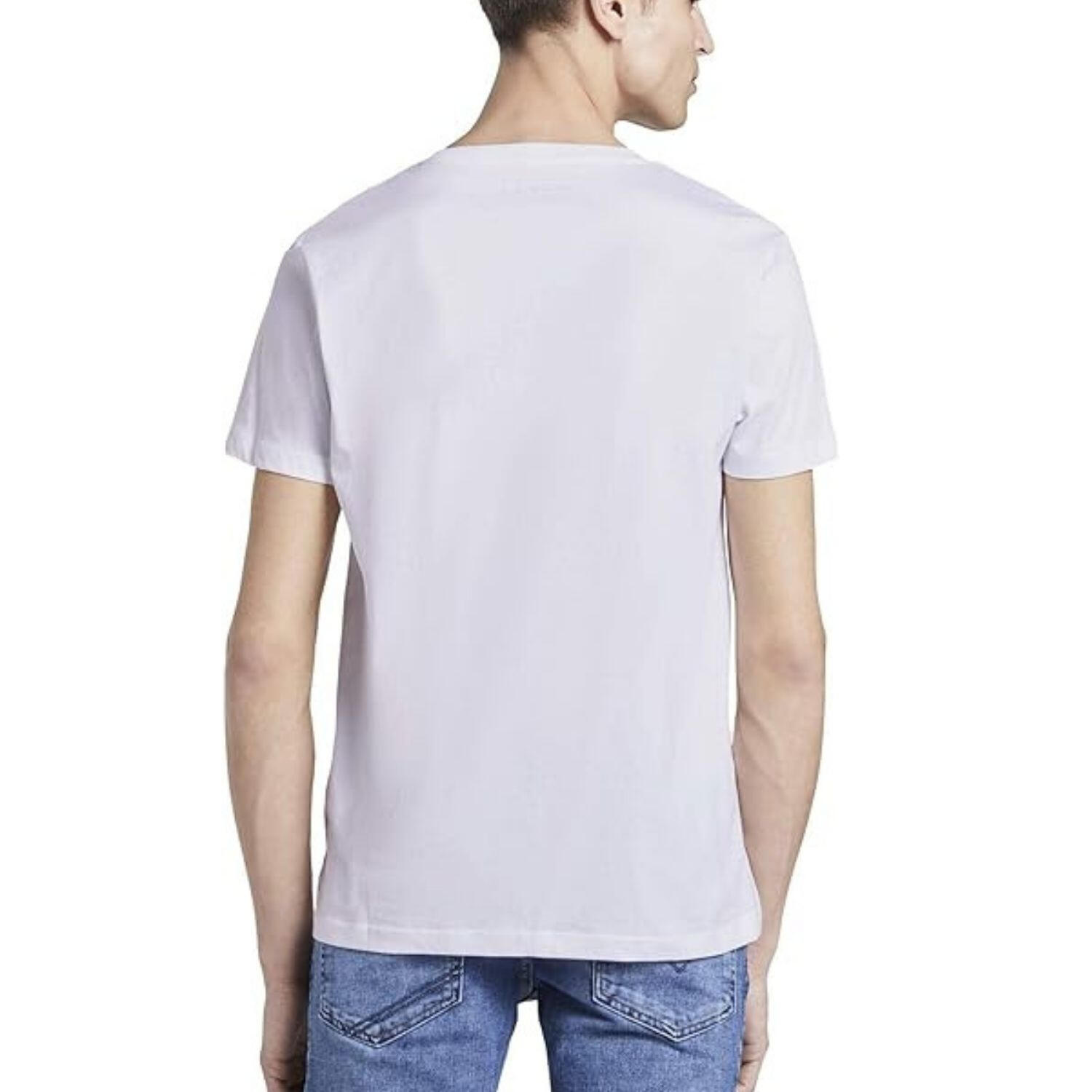Hommes - Tom Tailor - T-shirt imprimé avec logo 3/4