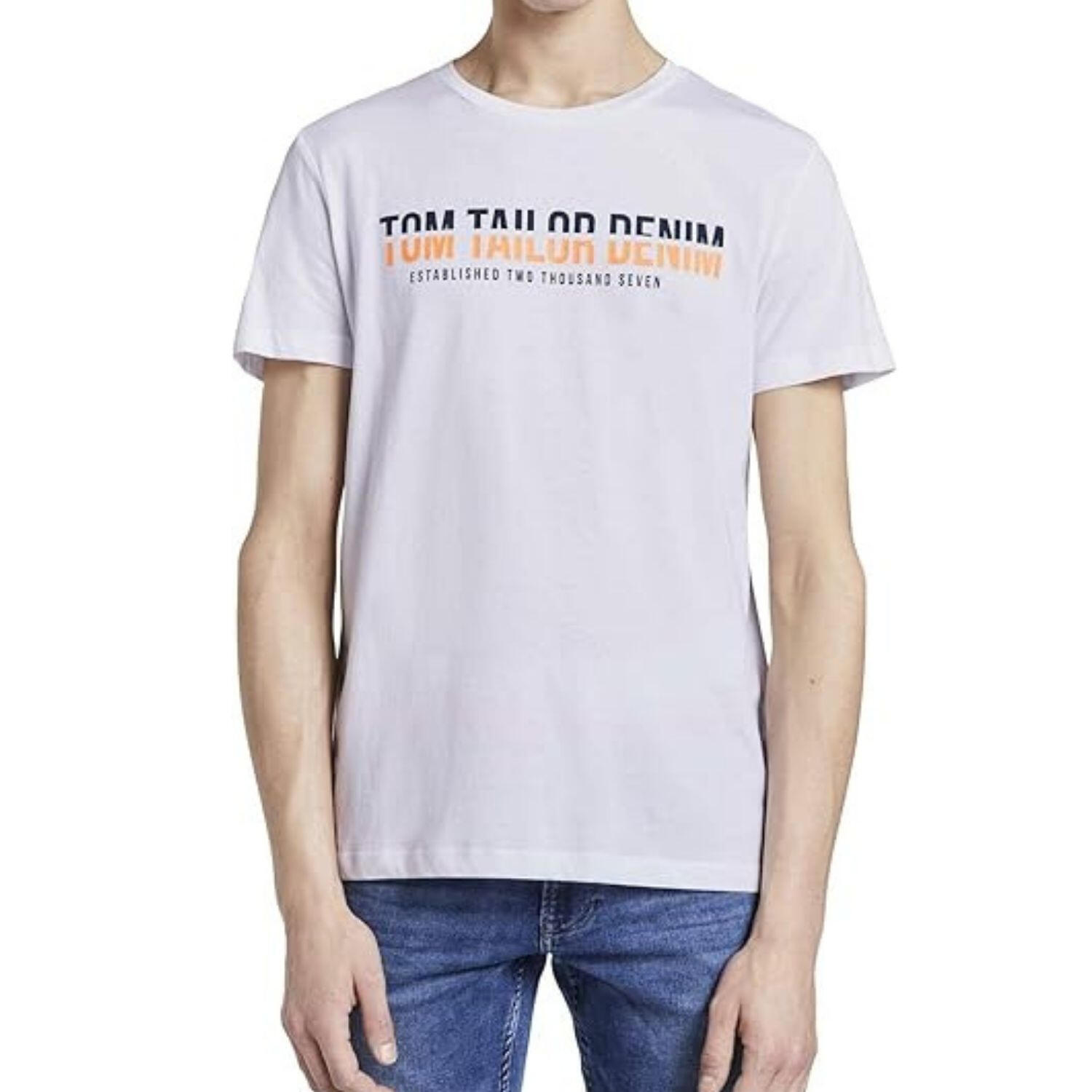 Hommes - Tom Tailor - T-shirt imprimé avec logo 2/4