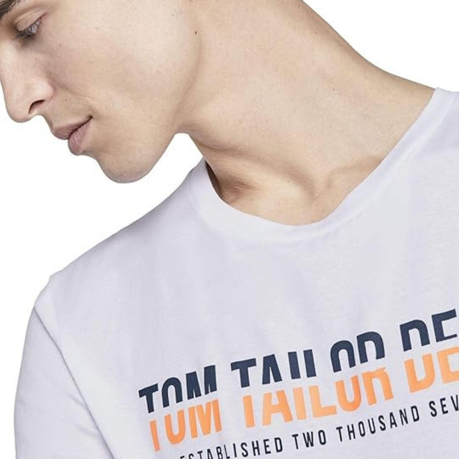Hommes - Tom Tailor - T-shirt imprimé avec logo 4/4