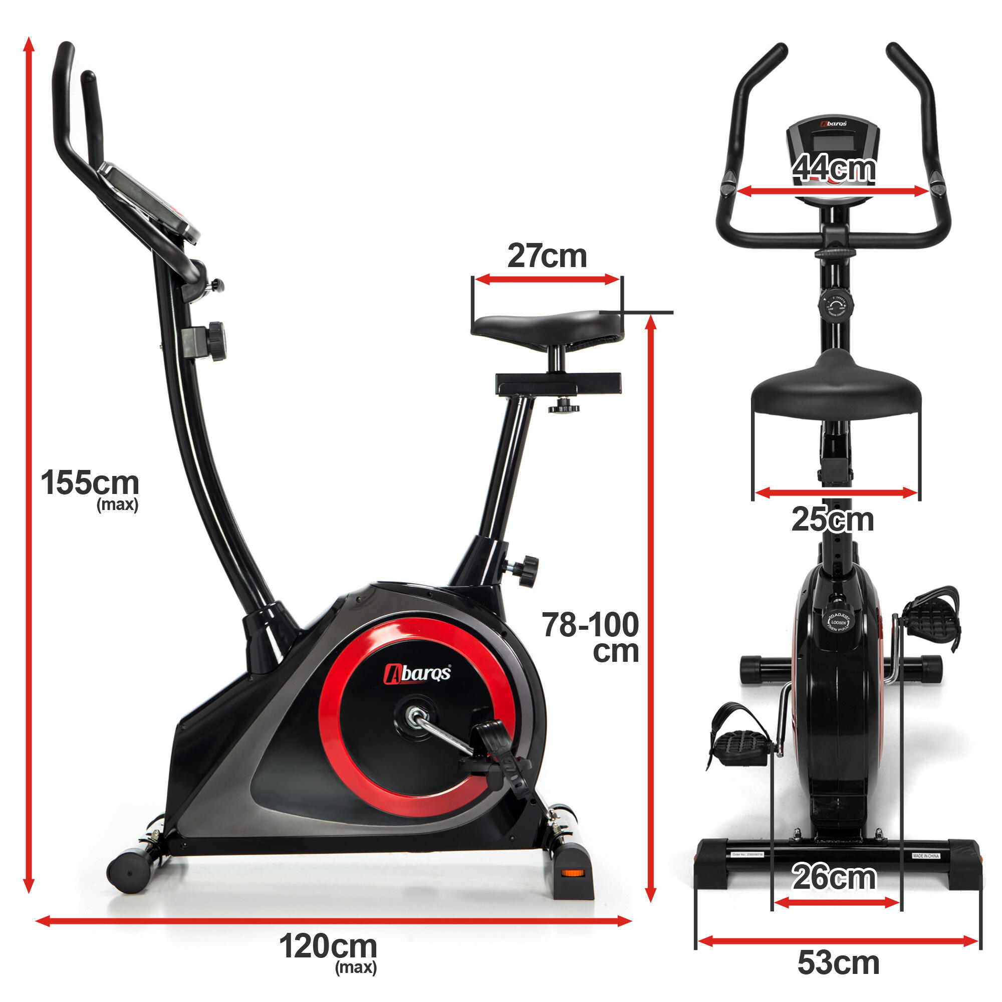 Treningowy rower magnetyczny ABARQS RW-33 3/7