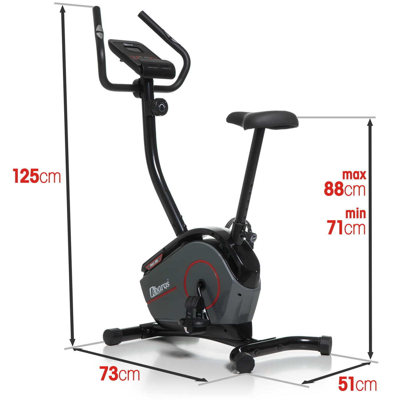 Treningowy rower magnetyczny ABARQS RW-36 4/6