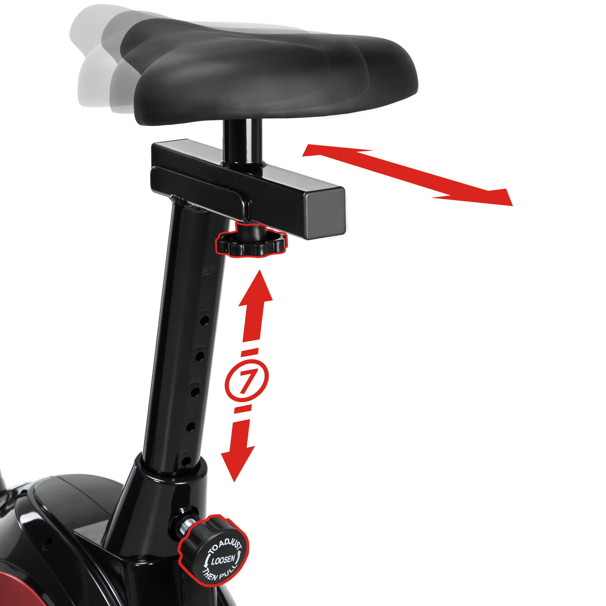 Treningowy rower magnetyczny ABARQS RW-33 4/7
