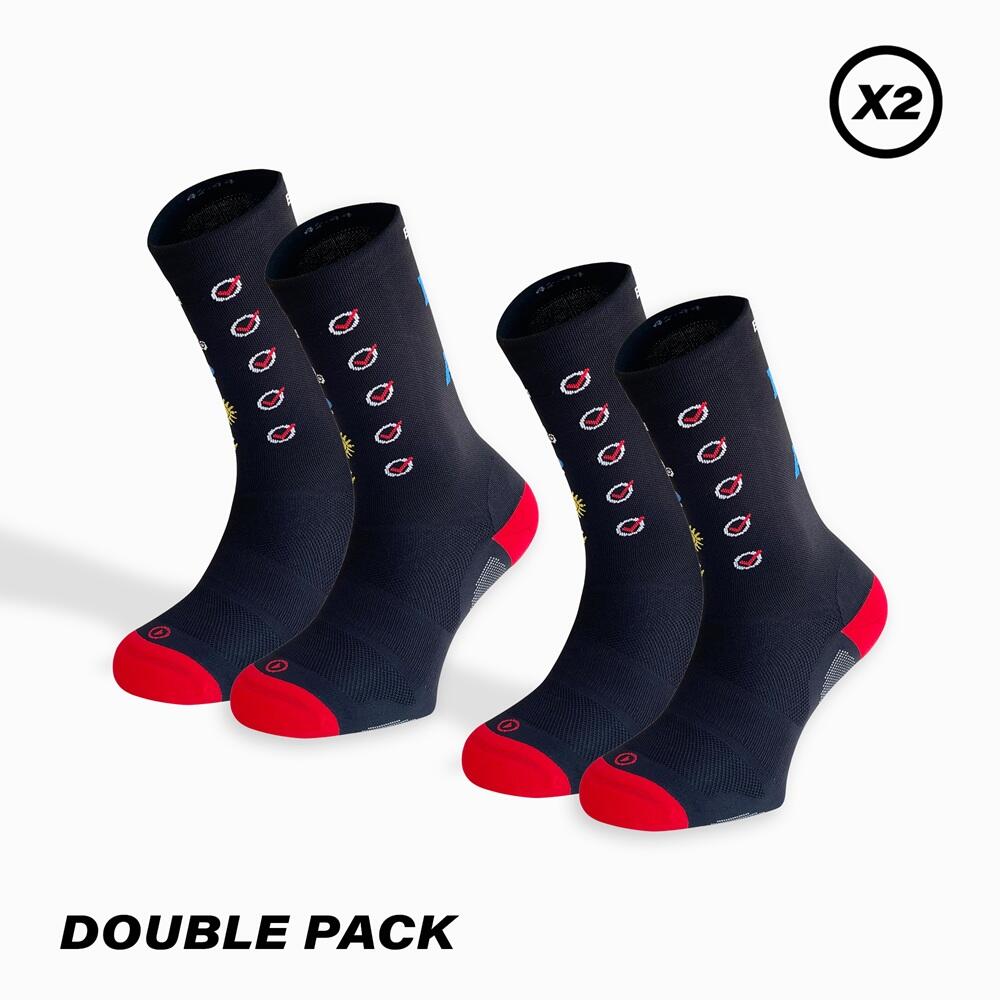 TEMPO Laufsocken - 2 Paar - Technisch &amp; atmungsaktiv 1/4