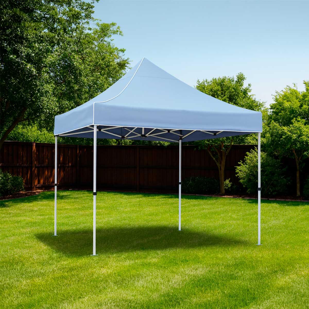 Tenda dobrável de alumínio 3x3m ALUPRO40 com barras hexagonais 2/7