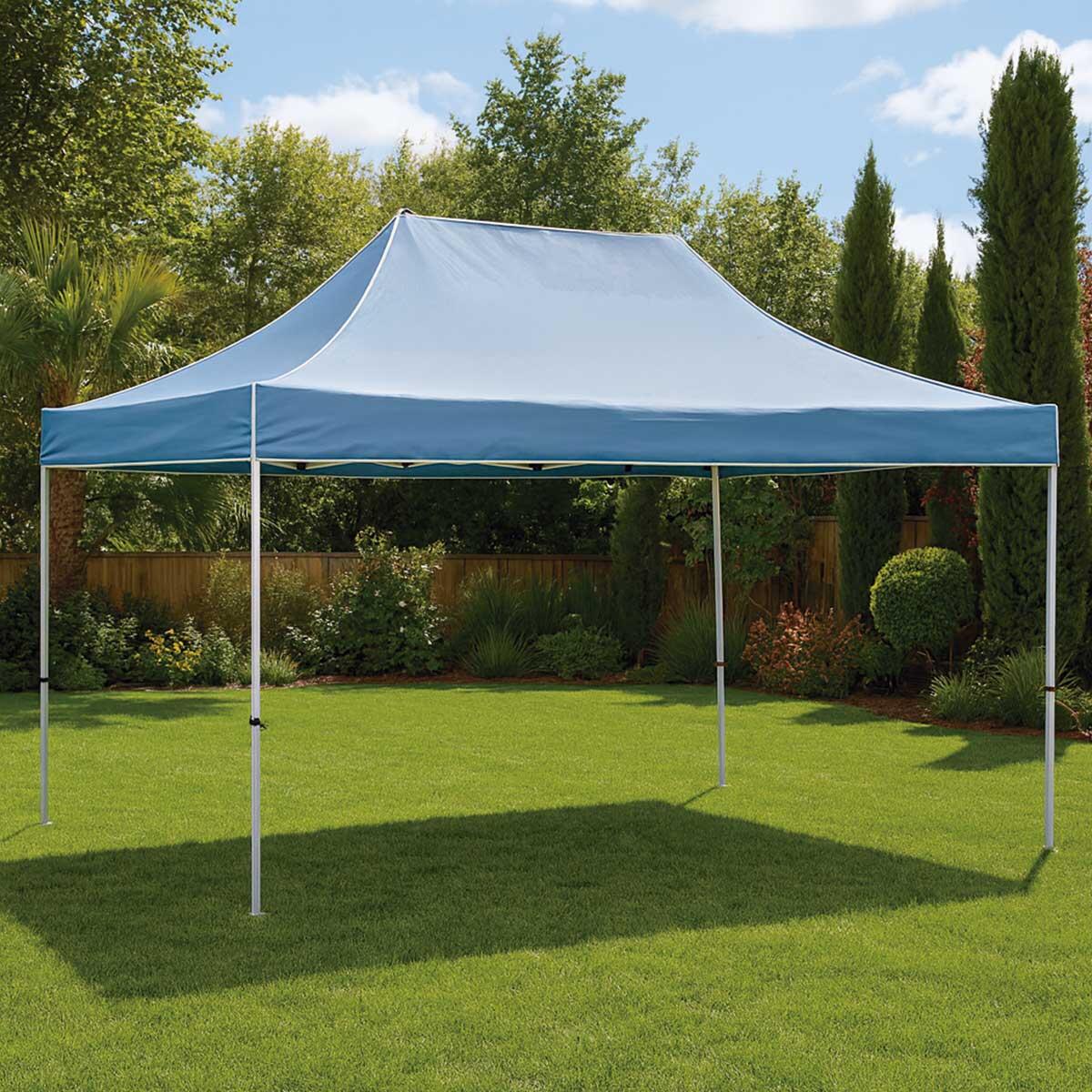 Gazebo Pieghevole Alluminio 3x4,5m ALUPRO40 Impermeabile Eventi Fiere Grigio 2/7