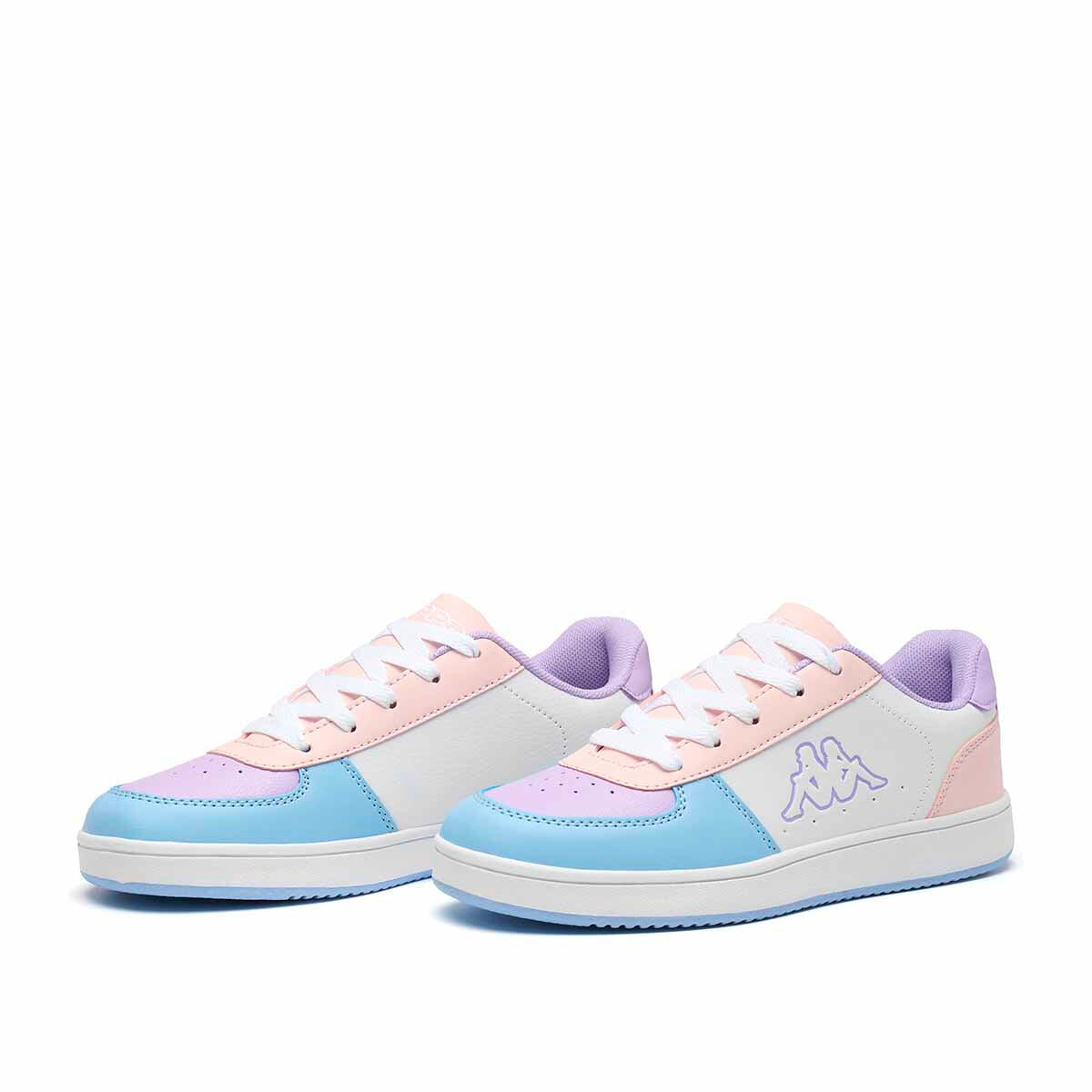 Kappa Malone Lace Meisjes Sneakers Wit/Roze 6/7