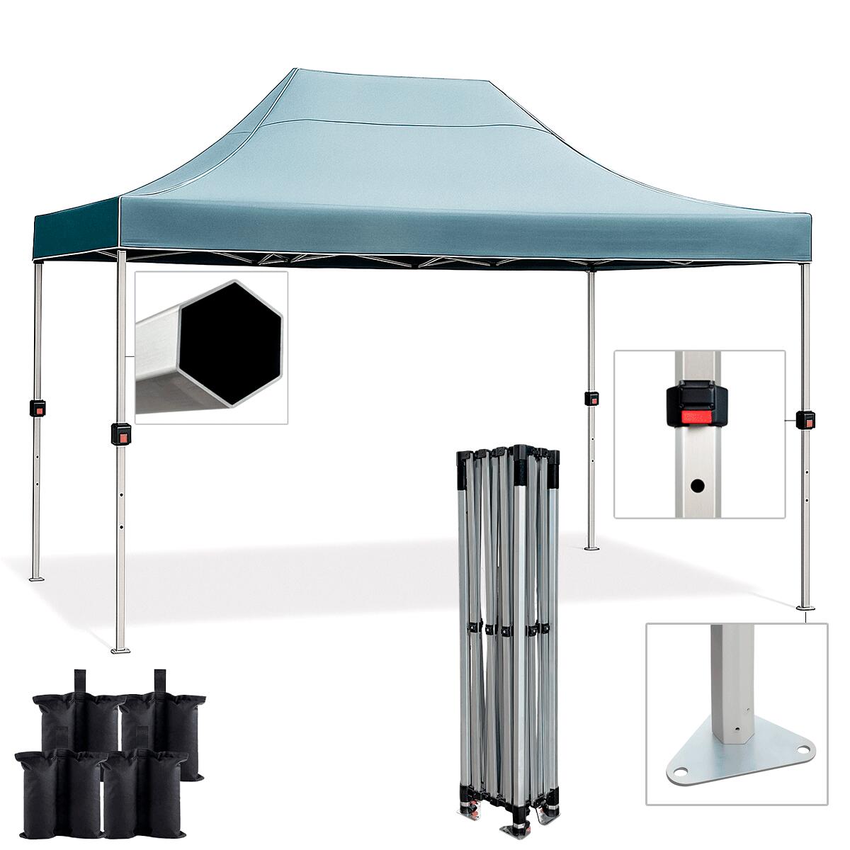 berger sonnensegel wohnwagen Ultraleicht Tarp 3x3 m | Camping mit Stangen und kleinem Packmaß 