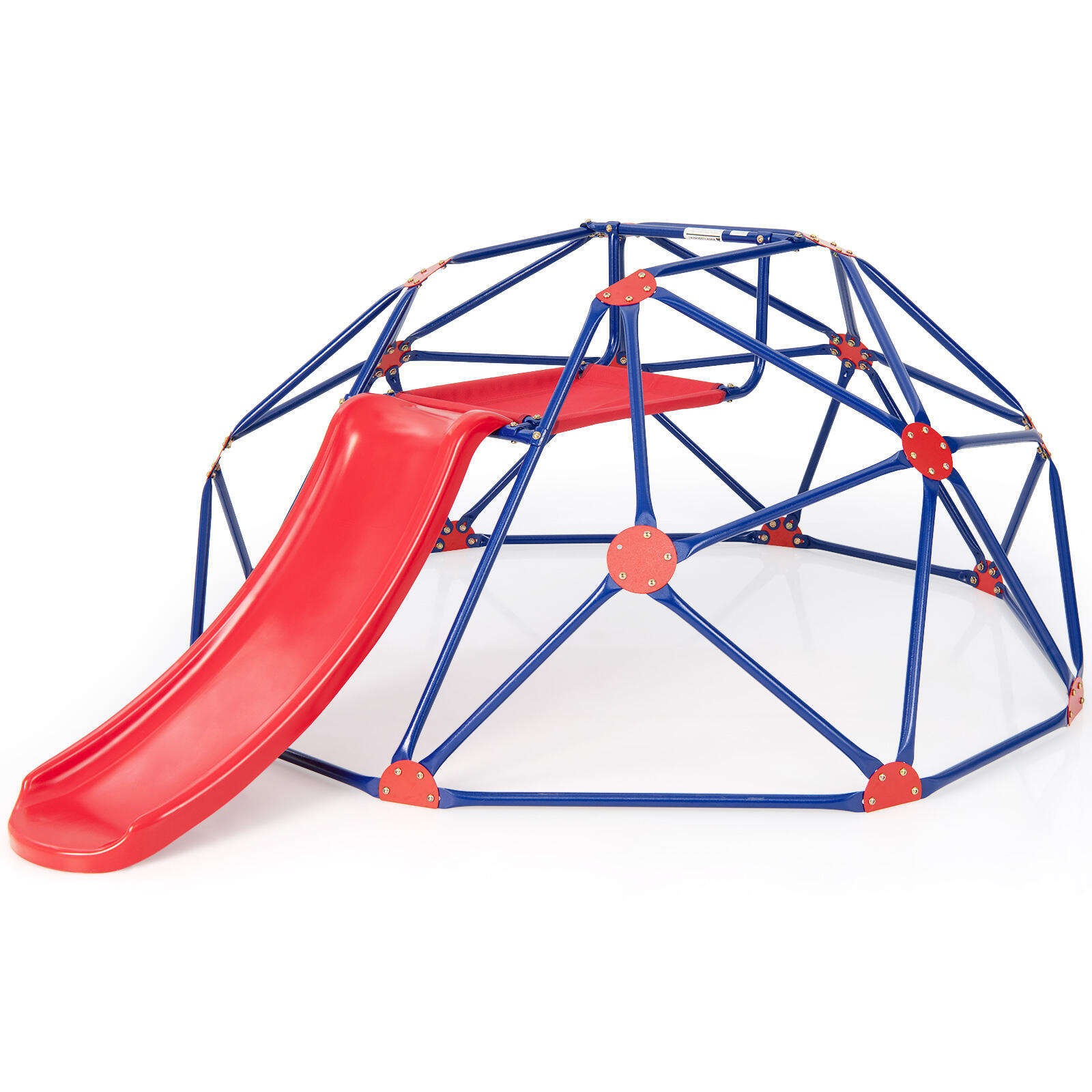 Climb Playset Climbing Dome Metal Frame Slide Set 241x186x90.5