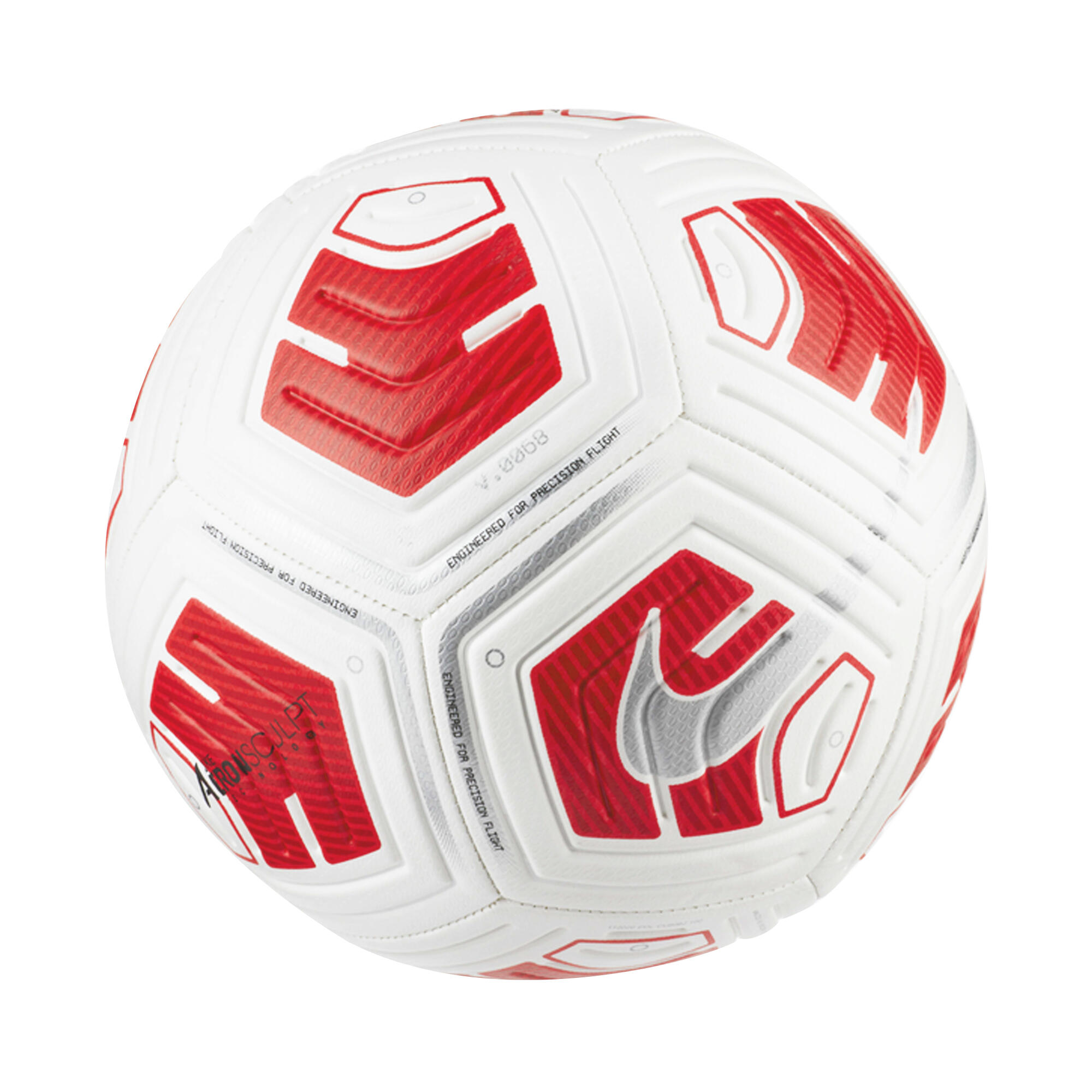 Ballon De Foot STRIKE TEAM (Blanc / Rouge) Taille 5 2/2