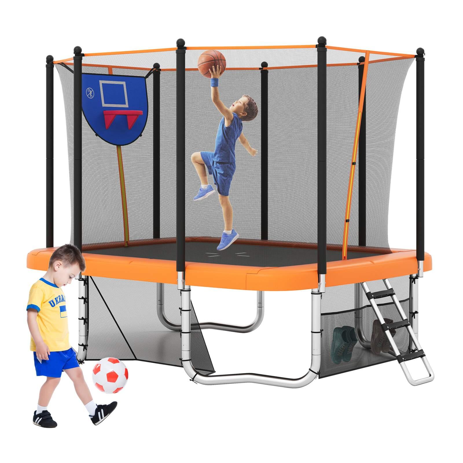 10 x 8 FT Outdoor Rectangle Trampoline 310x245x270