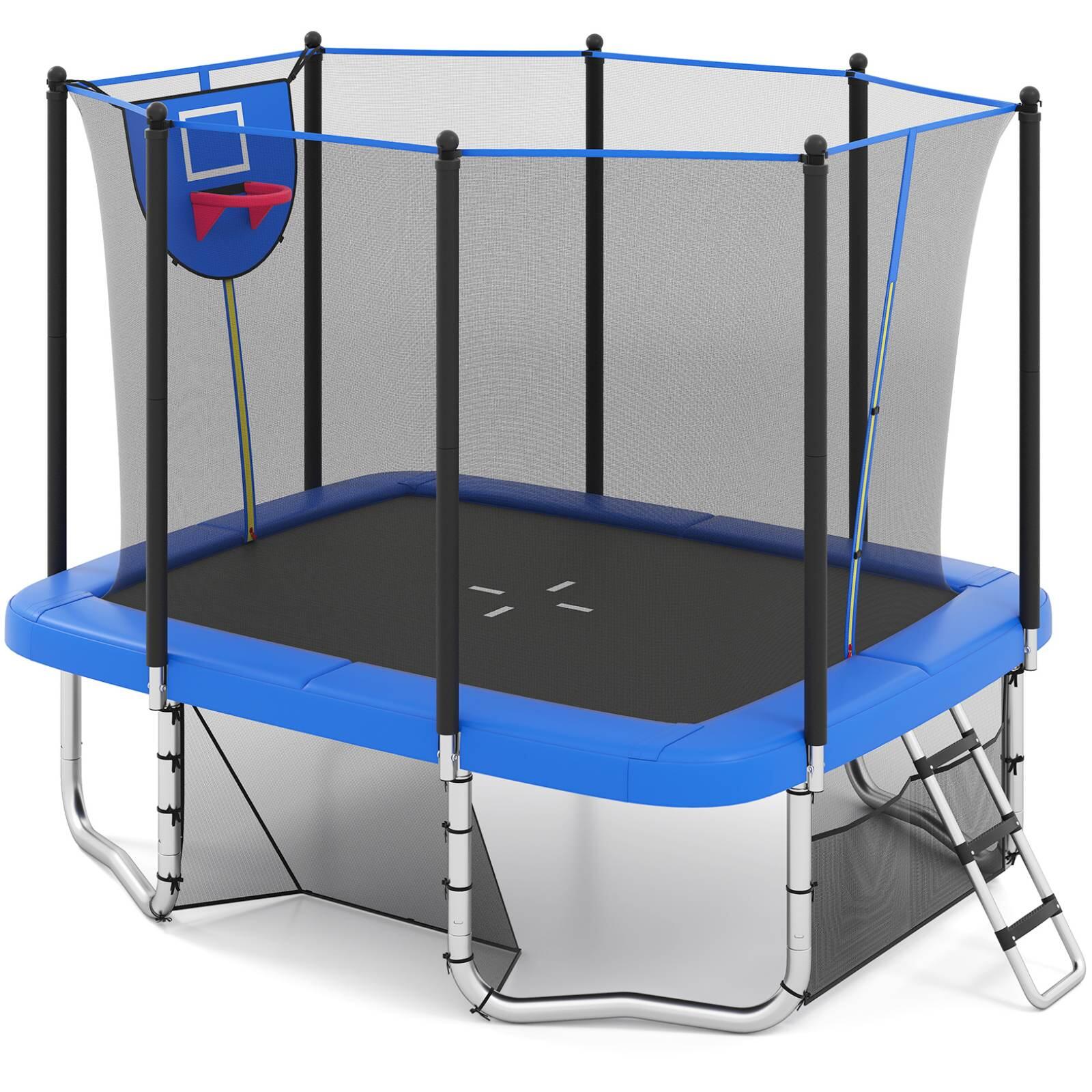 10 x 8 FT Outdoor Rectangle Trampoline 310x245x270