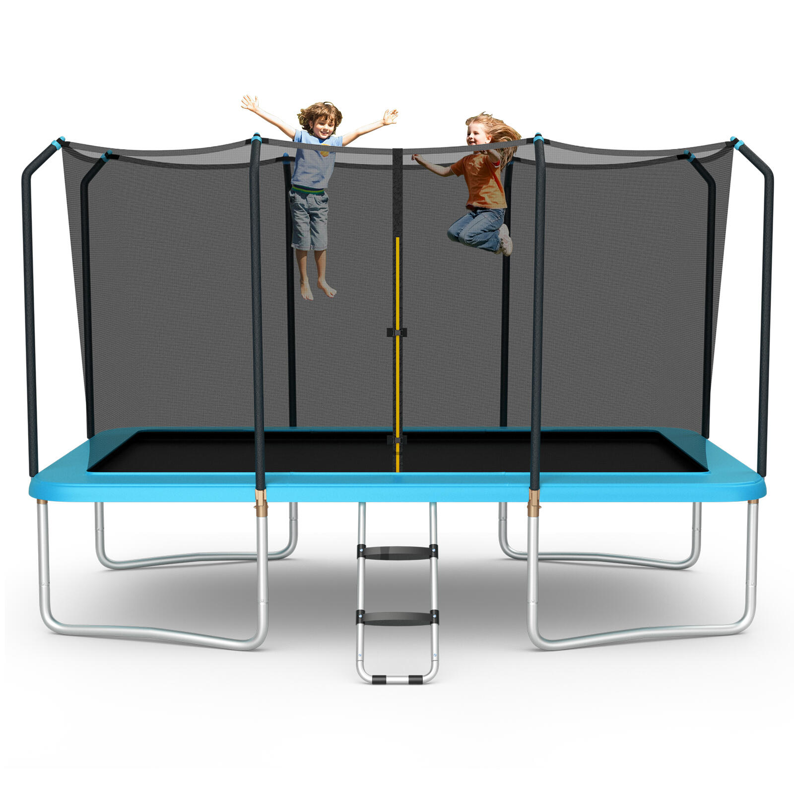14 x 8FT Outdoor Rectangular Trampoline Max. 200KG 430x250x280