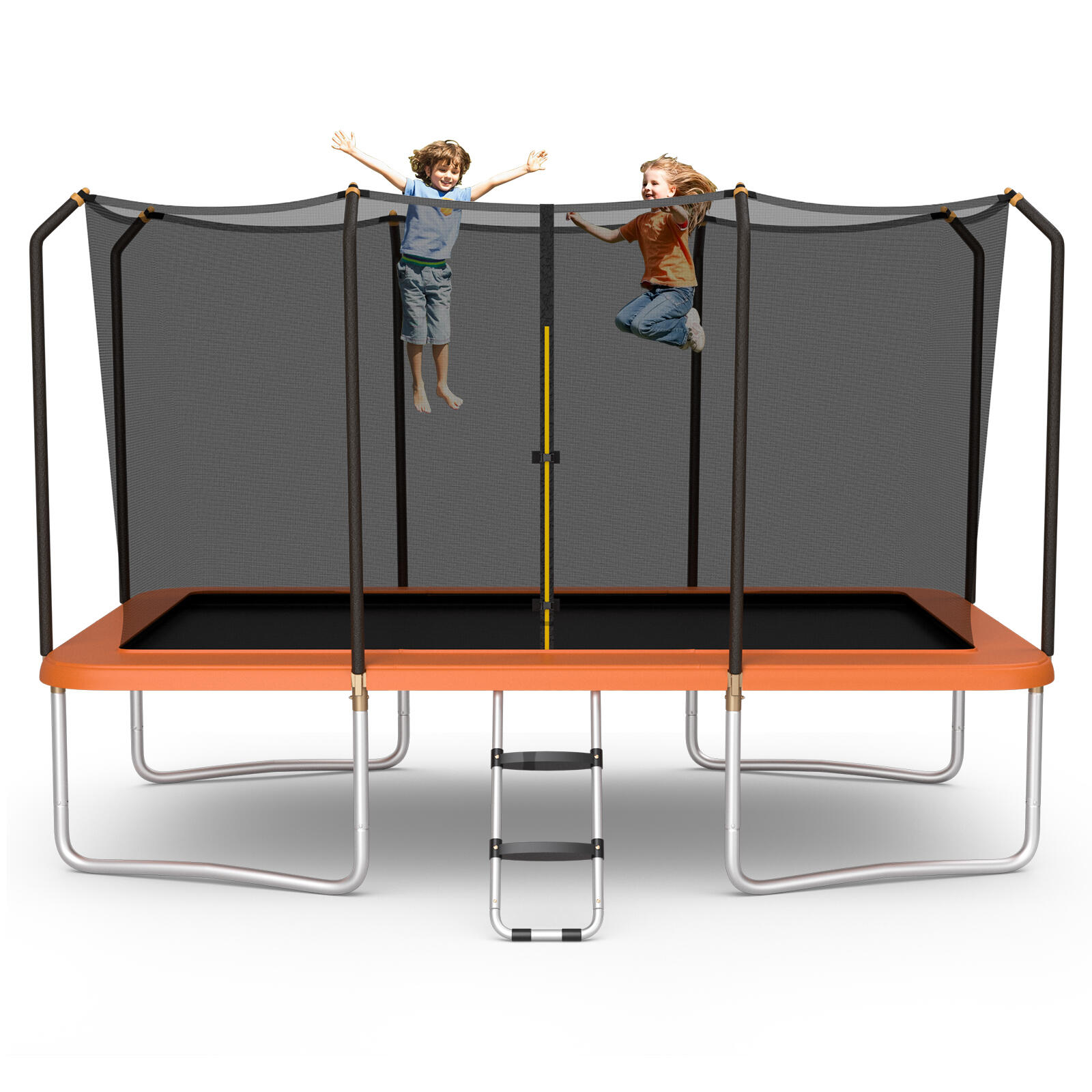 14 x 8FT Outdoor Rectangular Trampoline Max. 200KG 430x250x280