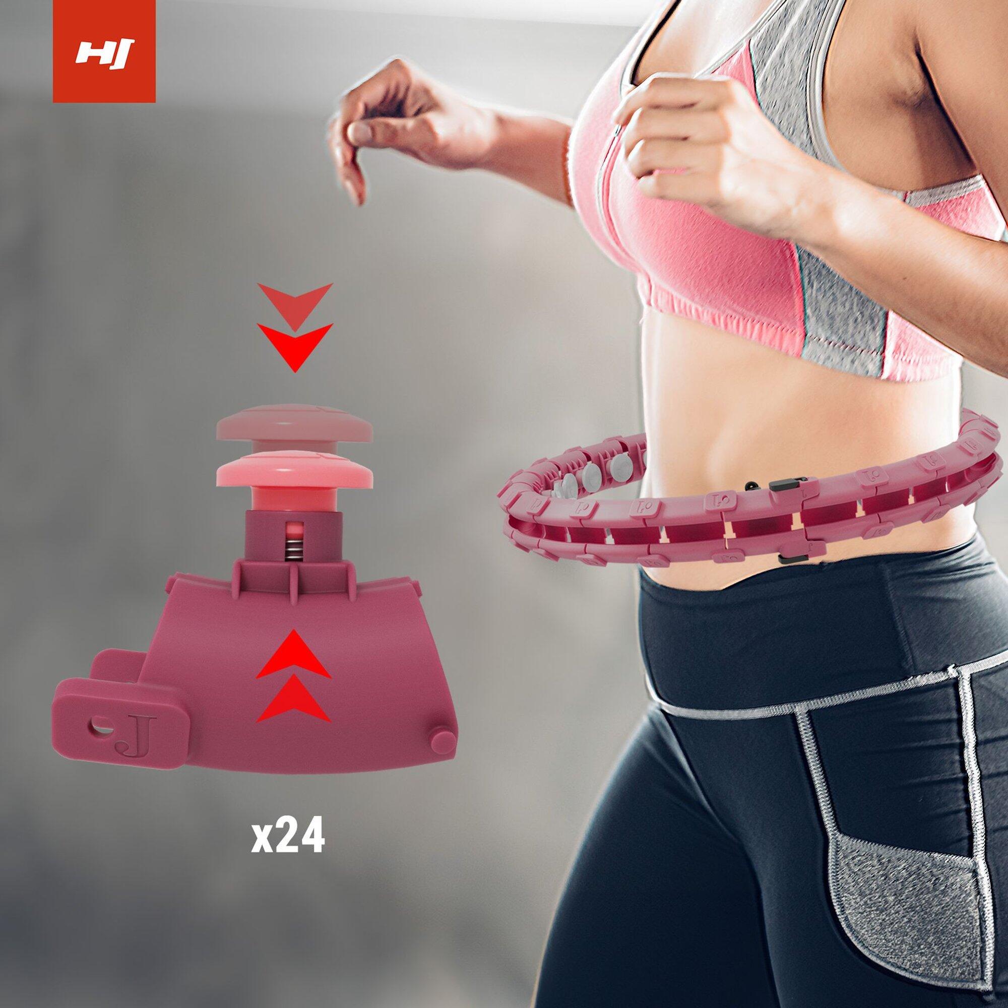 Hula hoop voor oefeningen Hop-Sport HS-106HH met gewicht - fitness oefenring 3/7