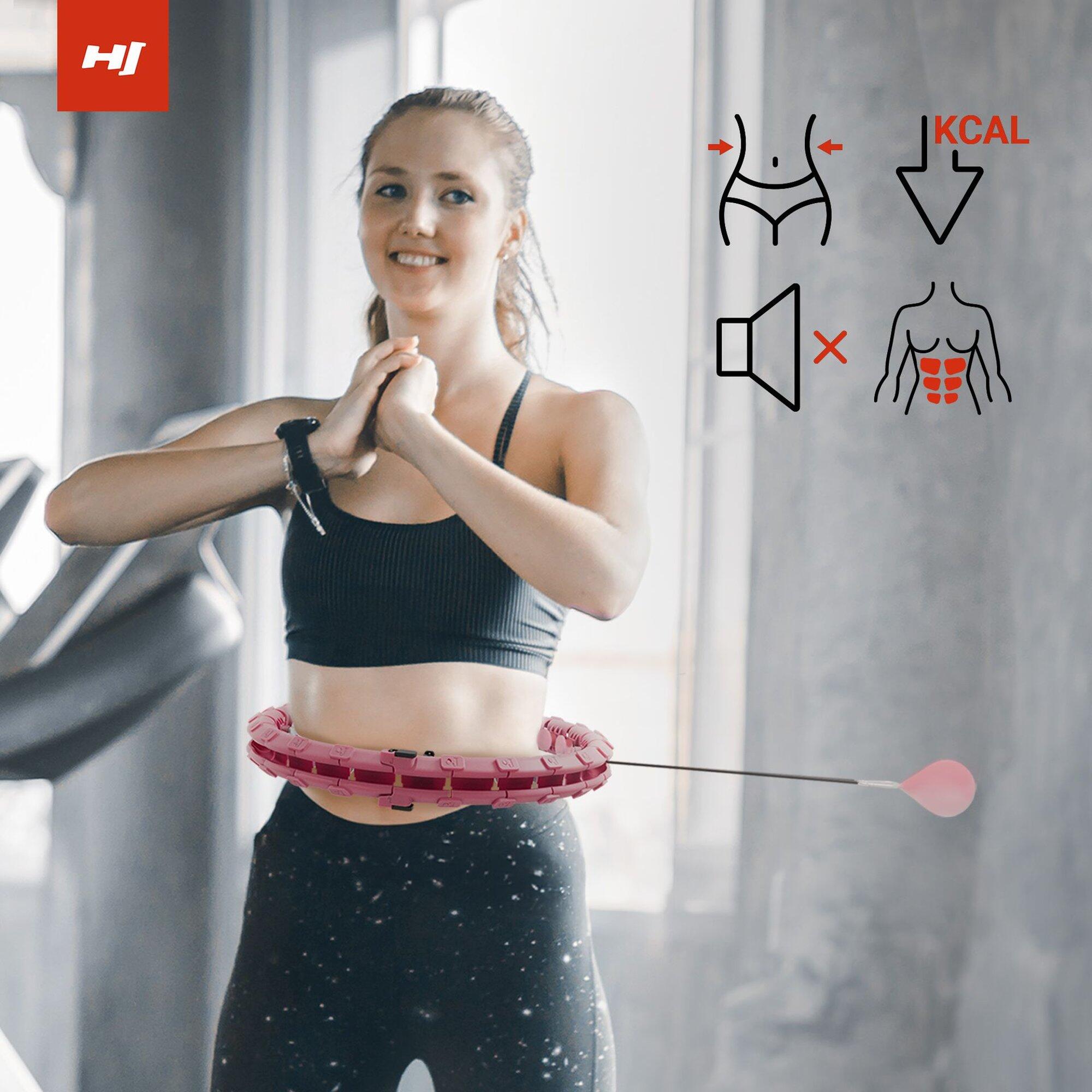 Hula hoop voor oefeningen Hop-Sport HS-106HH met gewicht - fitness oefenring 5/7