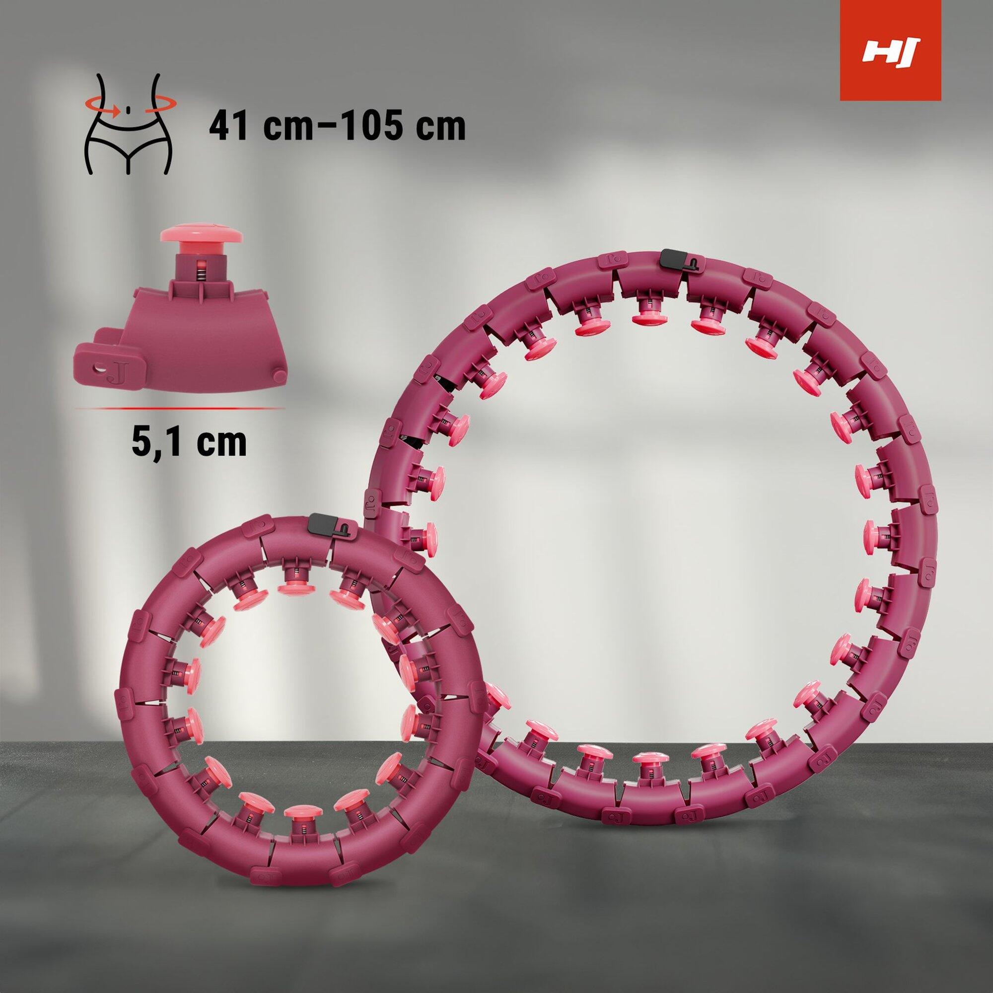 Hula hoop voor oefeningen Hop-Sport HS-106HH met gewicht - fitness oefenring 4/7