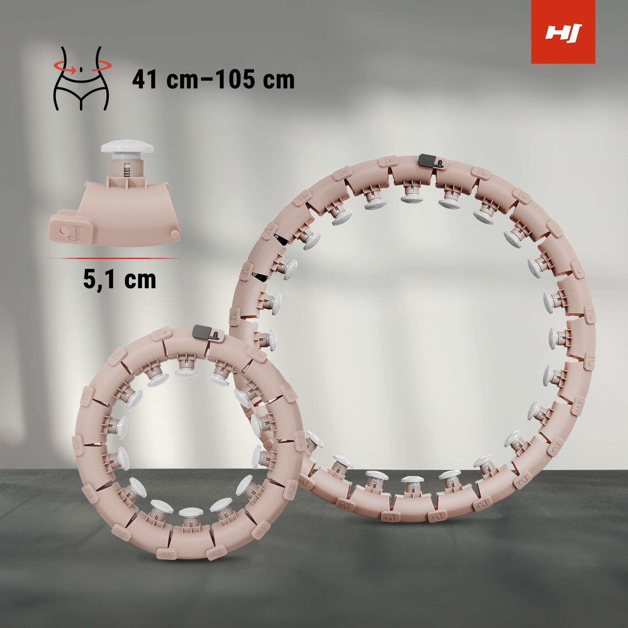 Hula hop do ćwiczeń Hop-Sport HS-106HH z obciążeniem- obręcz do ćwiczeń fitness 4/7
