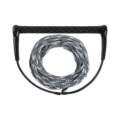 Wakeboard Leine SIX mit Hantel Wakeskating 15'' breiter Griff schwarz