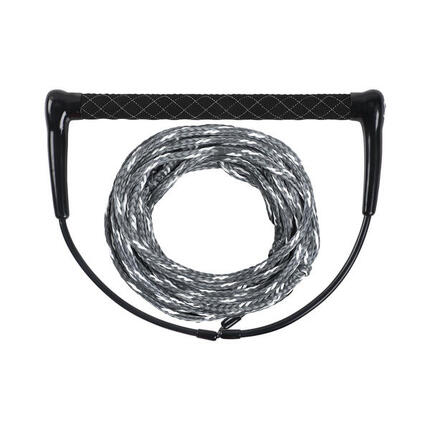 Wakeboard Leine SIX mit Hantel Wakeskating 15'' breiter Griff schwarz