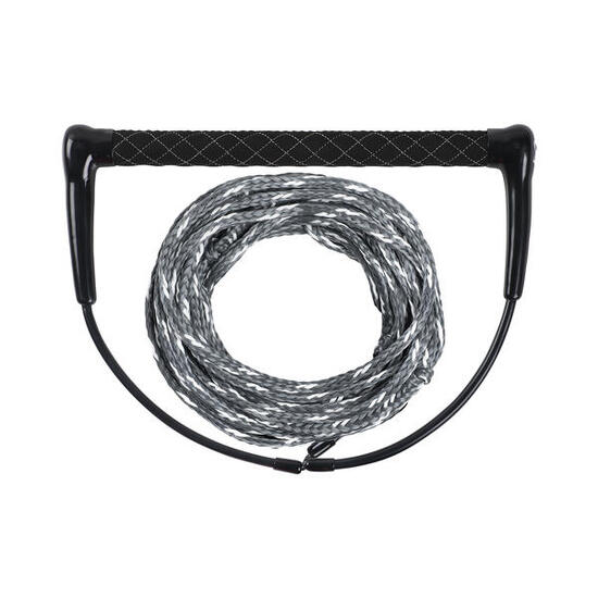 Wakeboard Leine SIX mit Hantel Wakeskating 15'' breiter Griff schwarz