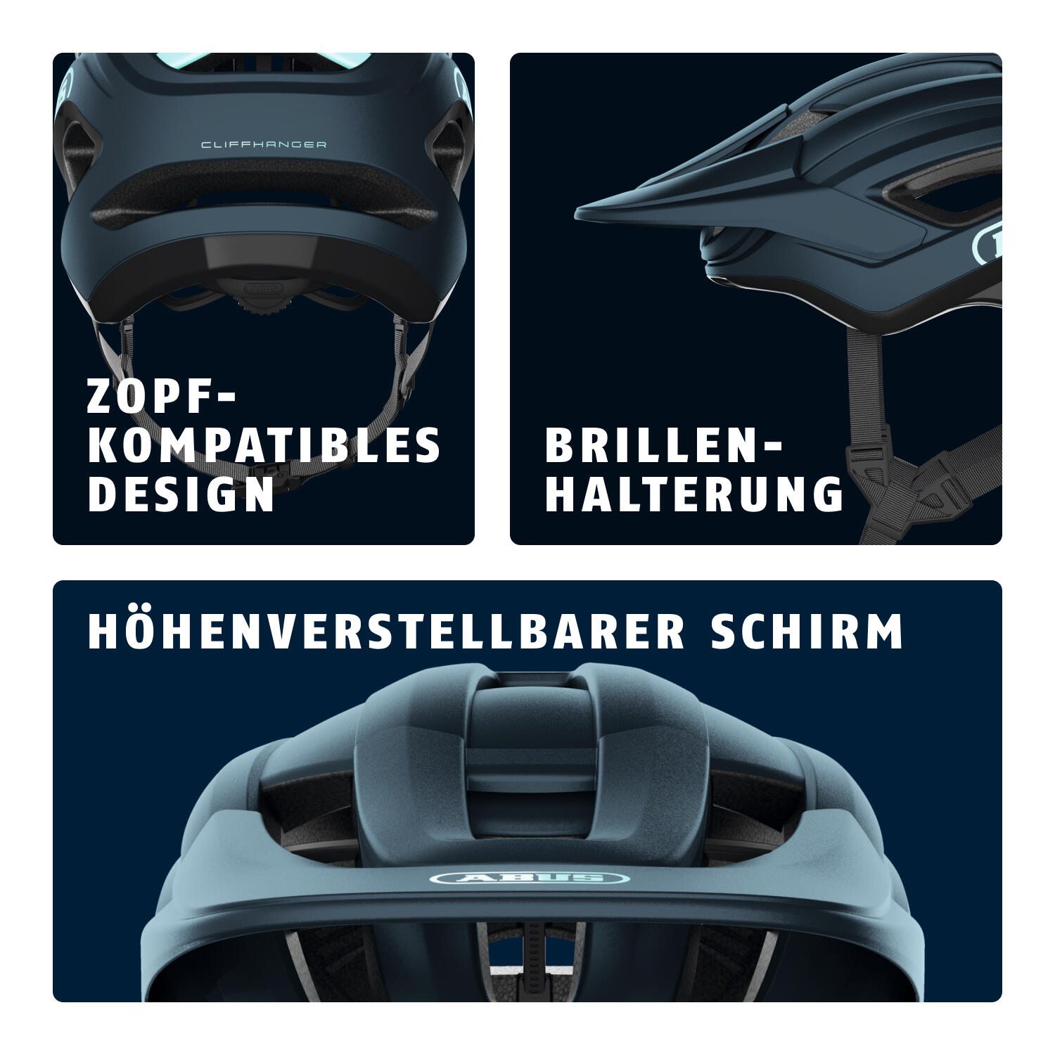 Casque de vélo adulte CliffHanger bleu 4/7