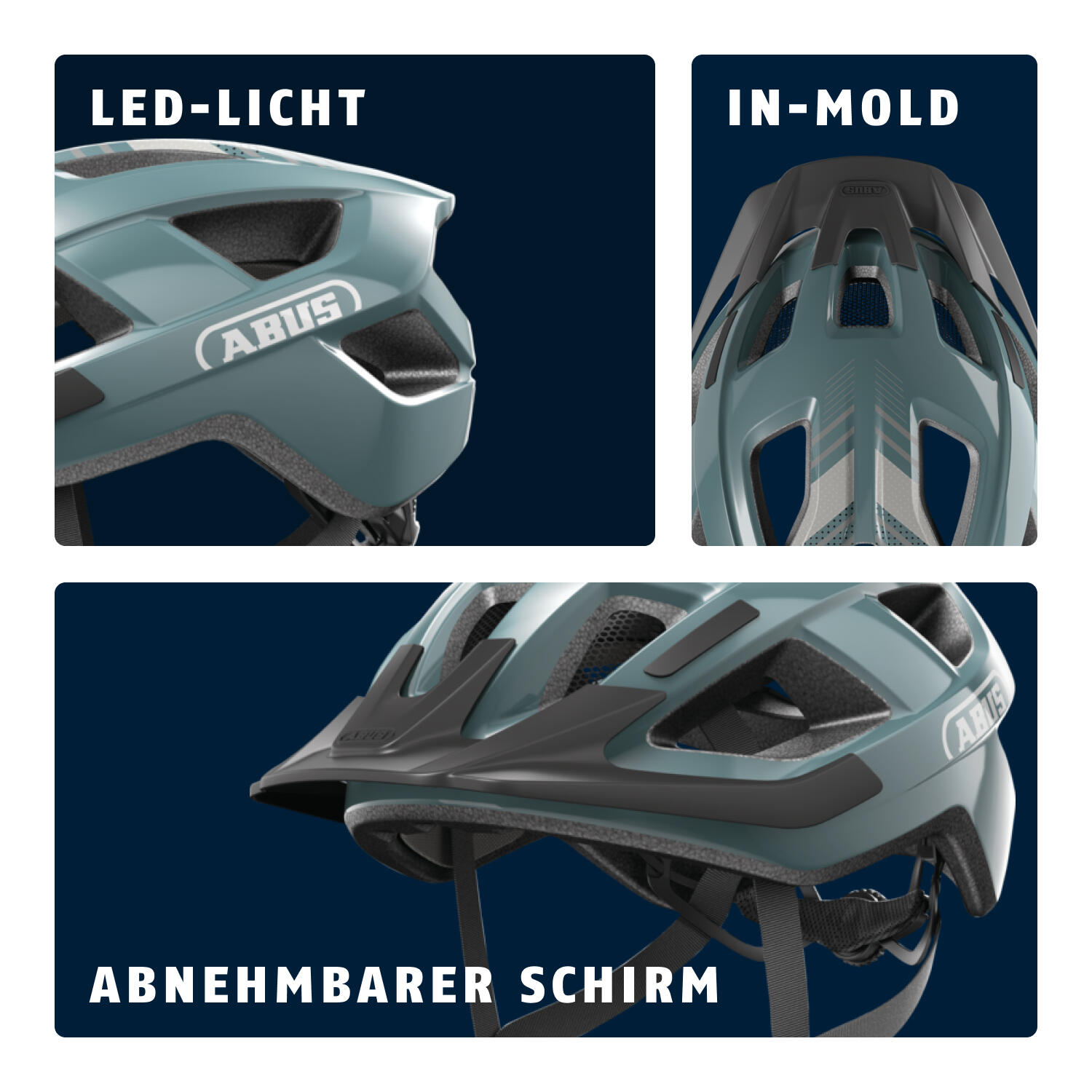 Casque de vélo de ville Aduro 3.0 LED, glacier blue 4/6
