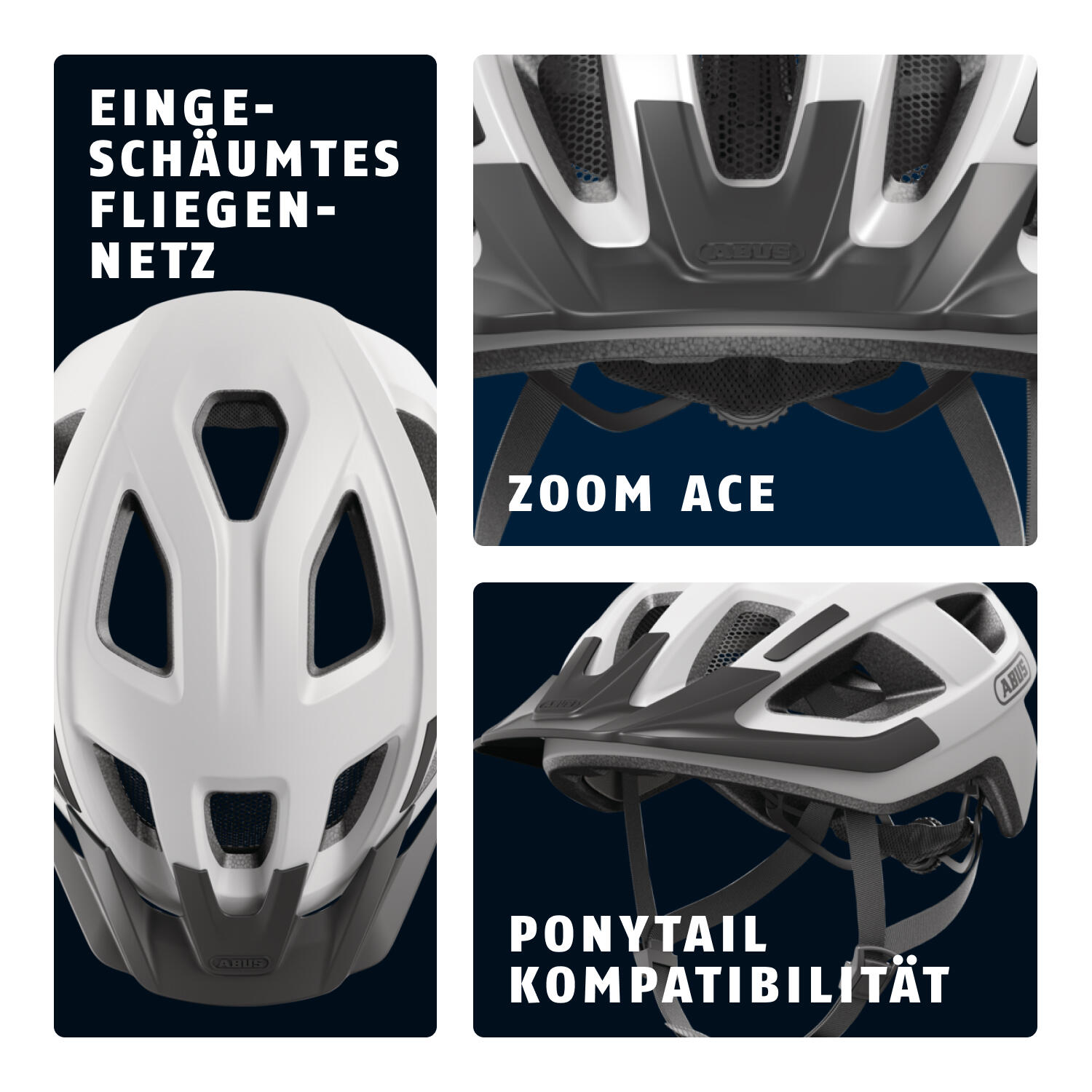 Stadsfietshelm Aduro 3.0 LED, poolwit 4/7