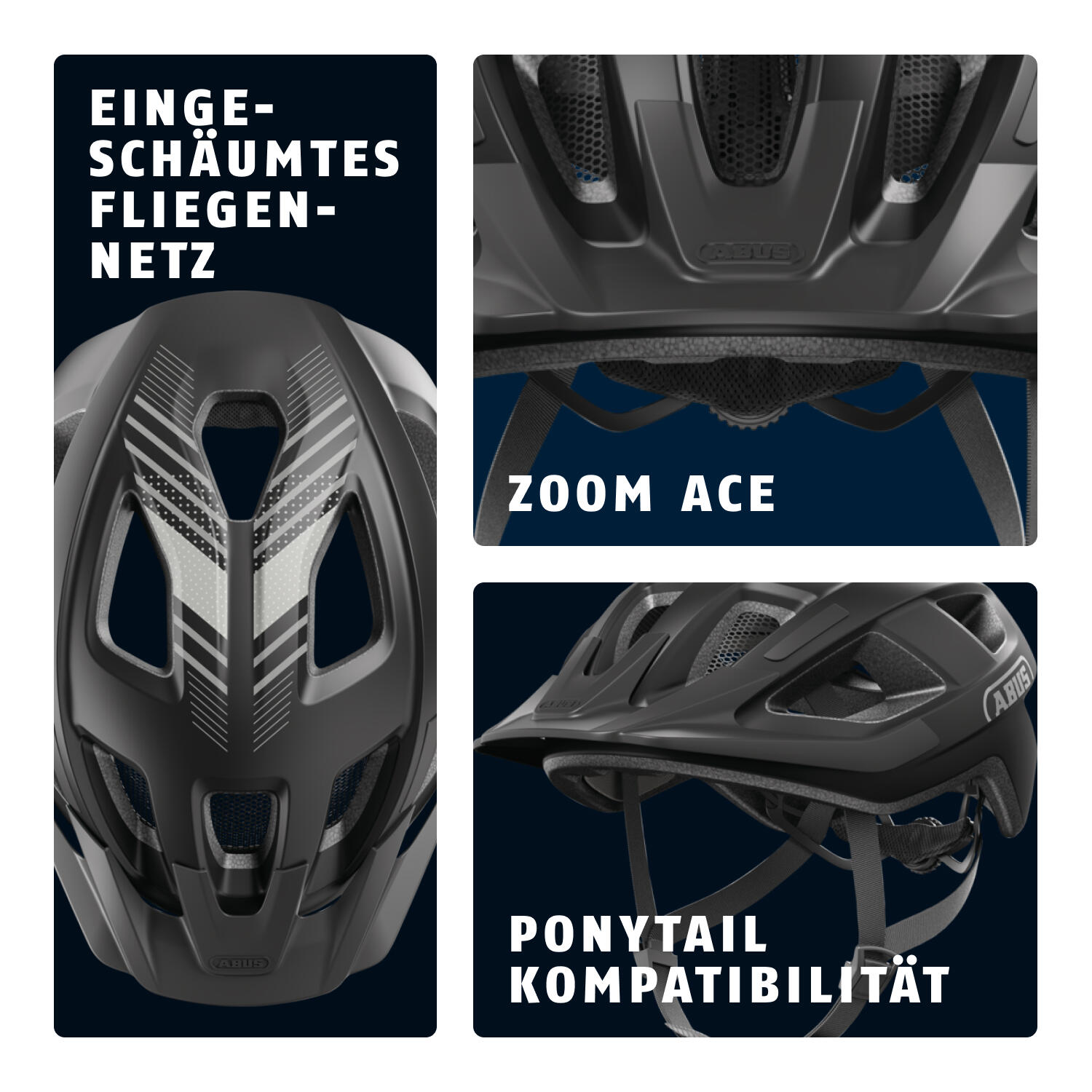 ABUS Aduro 3.0 LED Casco Bici, Nero, L (58–62 cm) 3/7