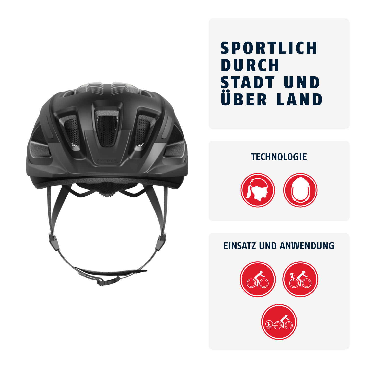 ABUS Aduro 3.0 LED Casco Bici, Nero, L (58–62 cm) 2/7