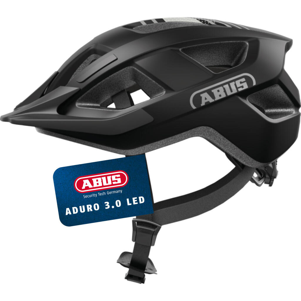 Abus Aduro 3.0 LED Bike Helmet Black L 58-62 cm