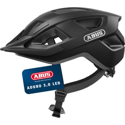 Stadsfietshelm aduro 3.0 led. fluweelzwart