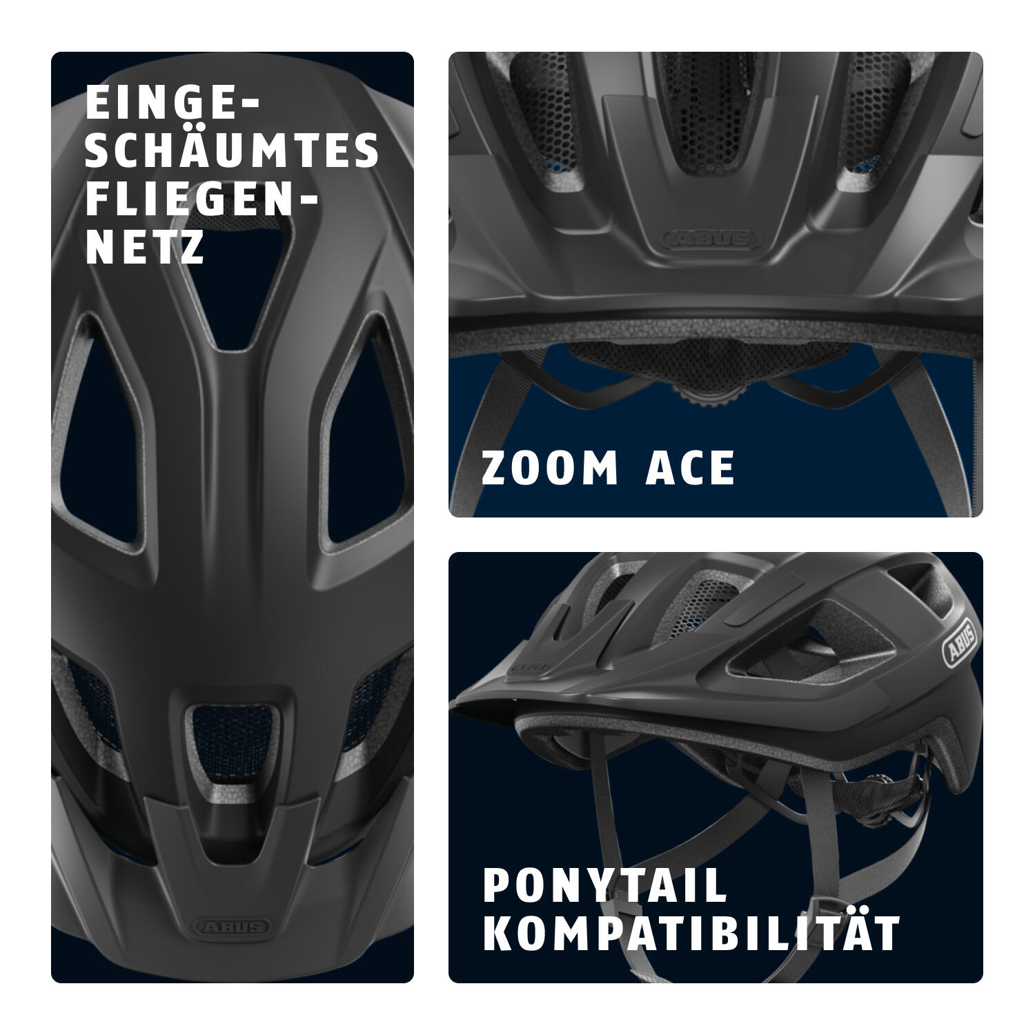 City-Fahrradhelm Aduro 3.0 LED, aksamitna czerń 4/6