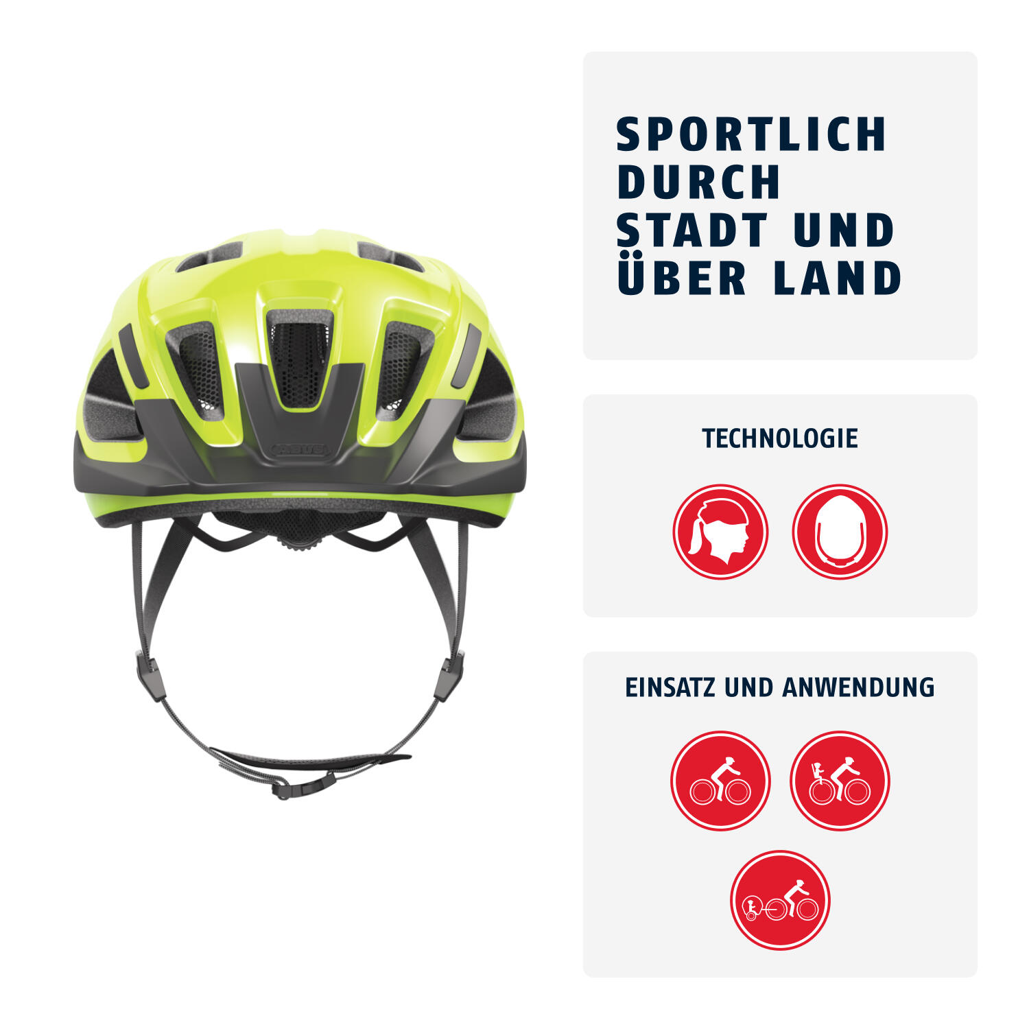 Abus Casco Aduro 3.0 LED Señal Amarillo L 58-62 cm 2/7