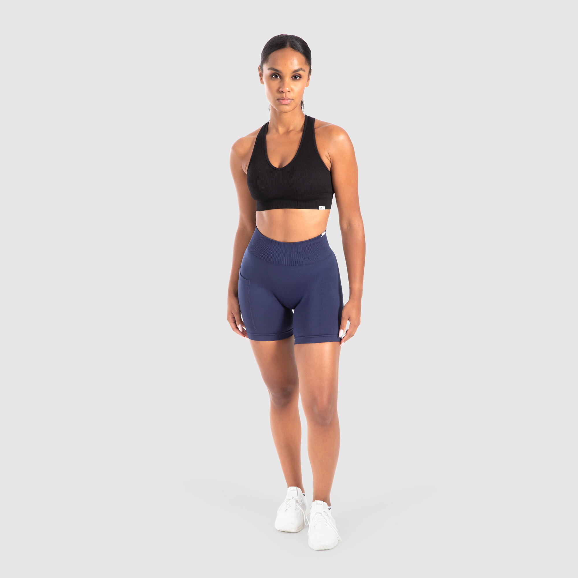 Damen Short Leggings Temmy Marineblau 3/5